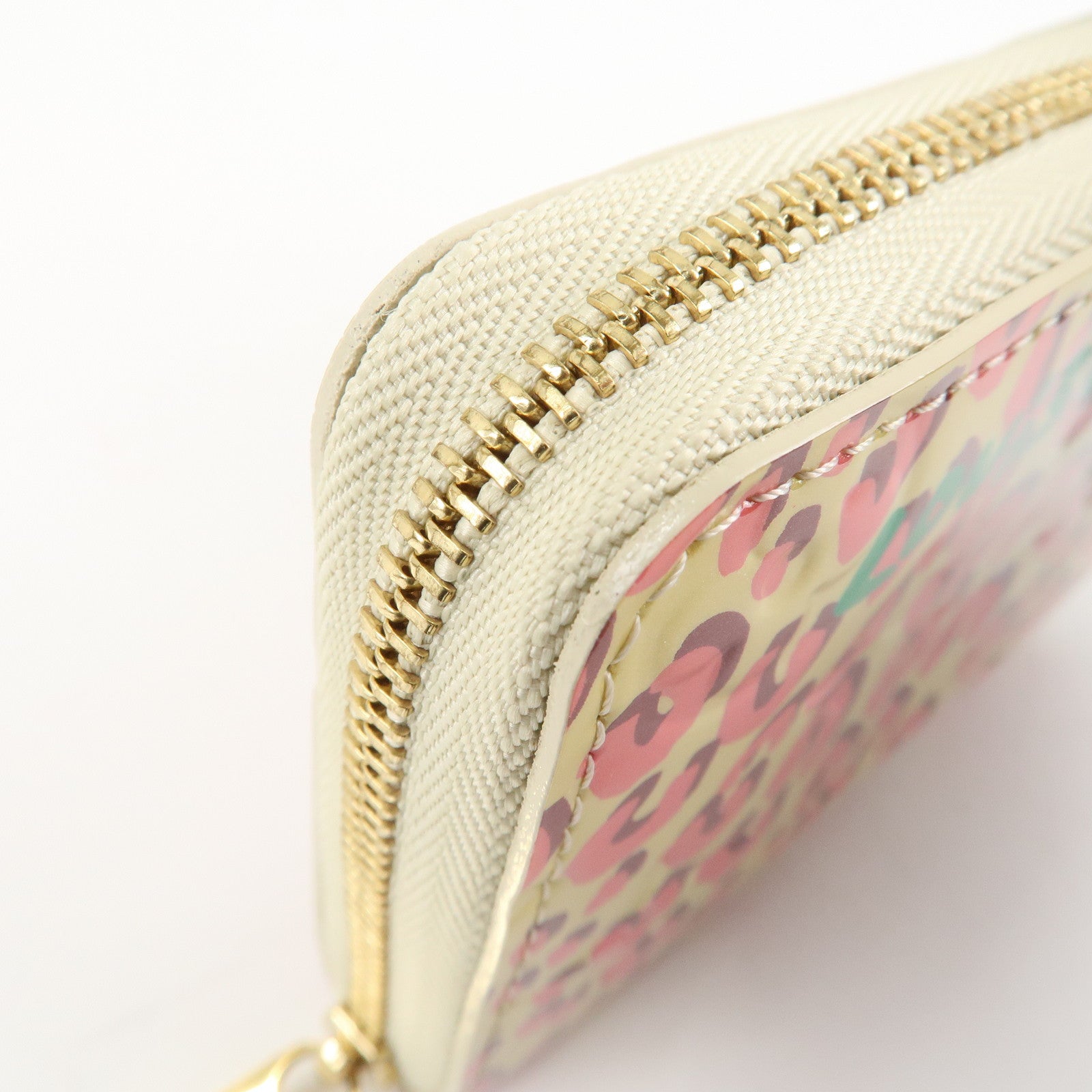 Louis Vuitton Monogram Vernis Leopard Zippy Coin Purse M91484 Used