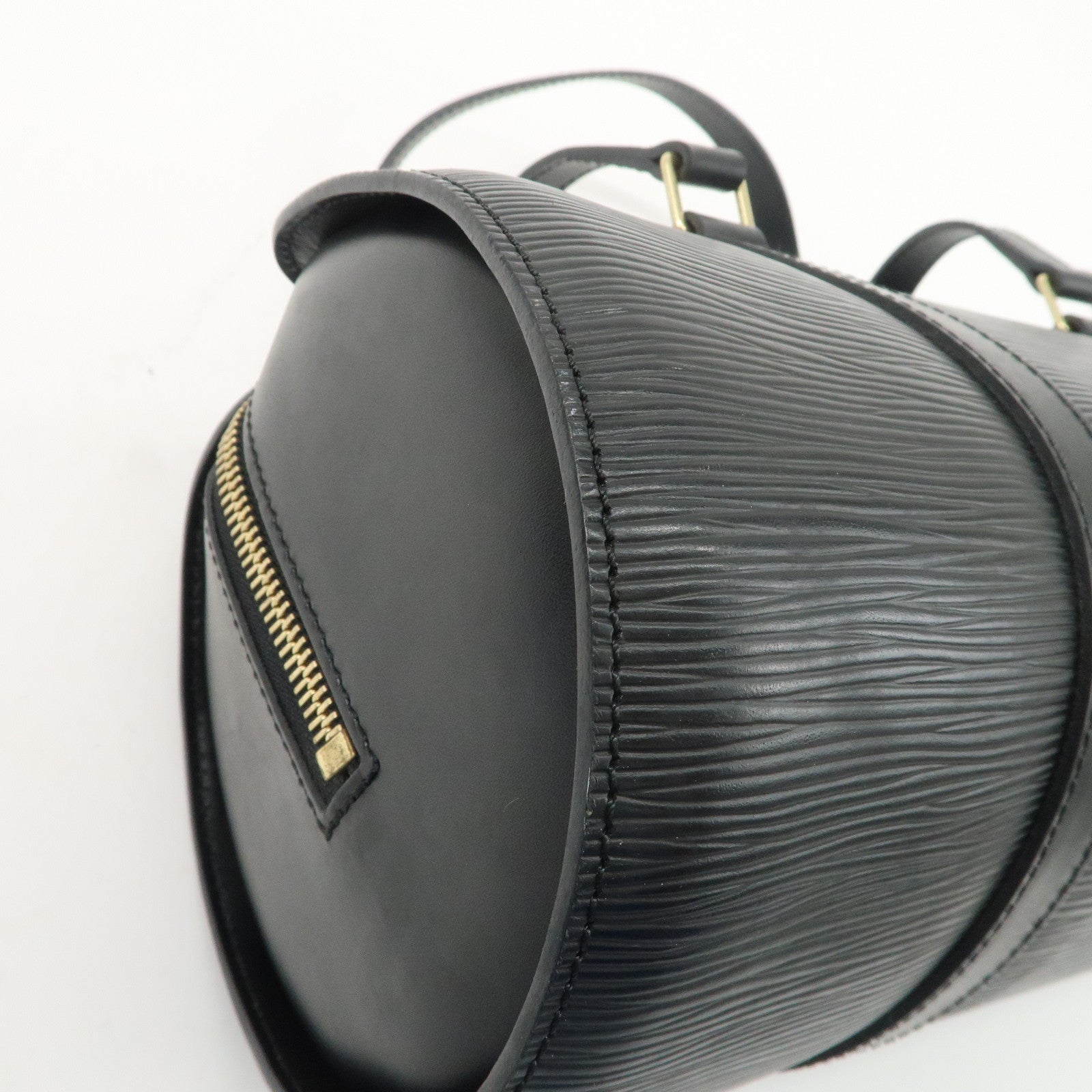 Louis Vuitton Epi Soufflot & Pouch Hand Bag Noir Black M52862 Used