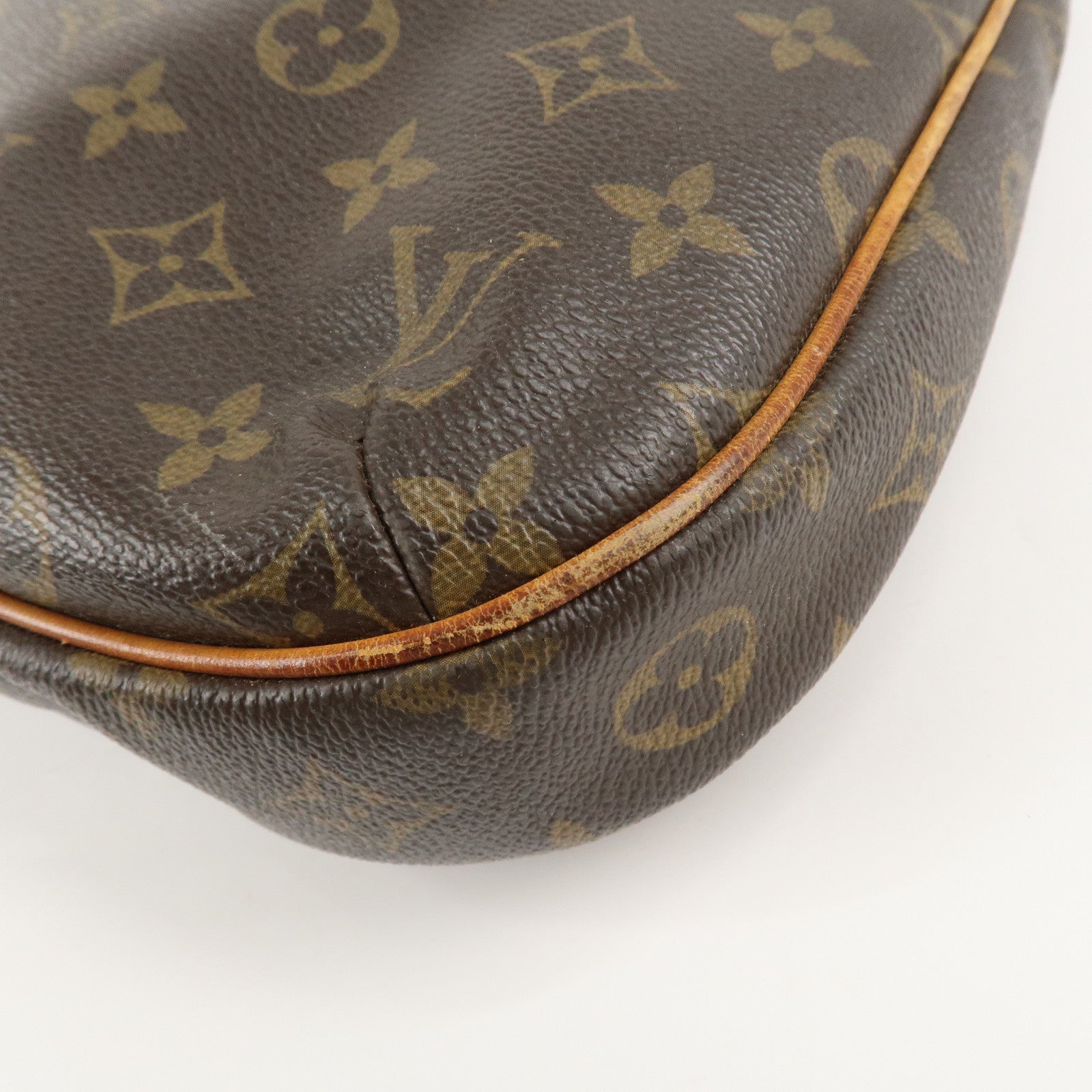 Louis Vuitton Monogram Odeon MM Shoulder Bag Brown M56389 Used