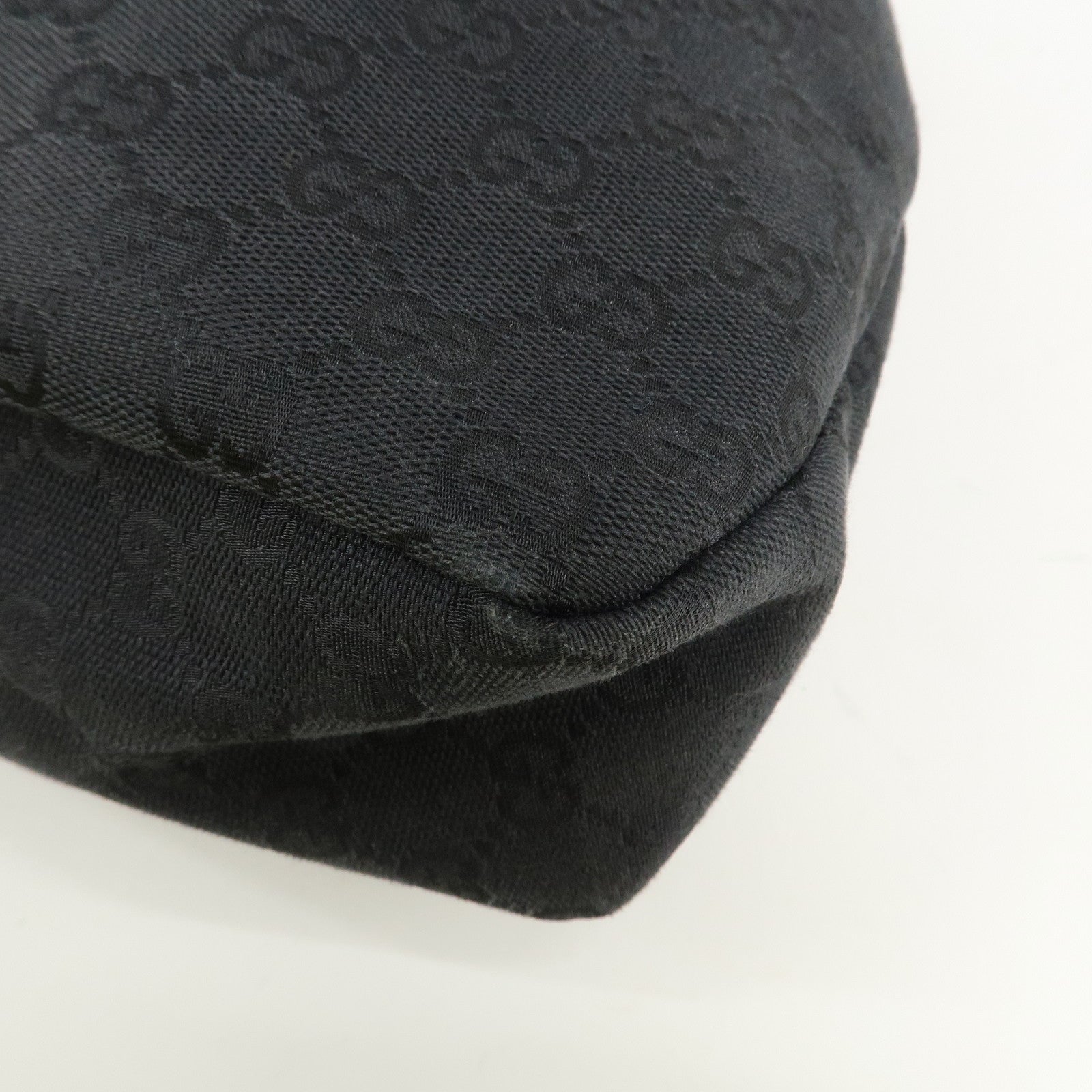 GUCCI Horsebit GG Canvas Leather Shoulder Bag 115867 Used