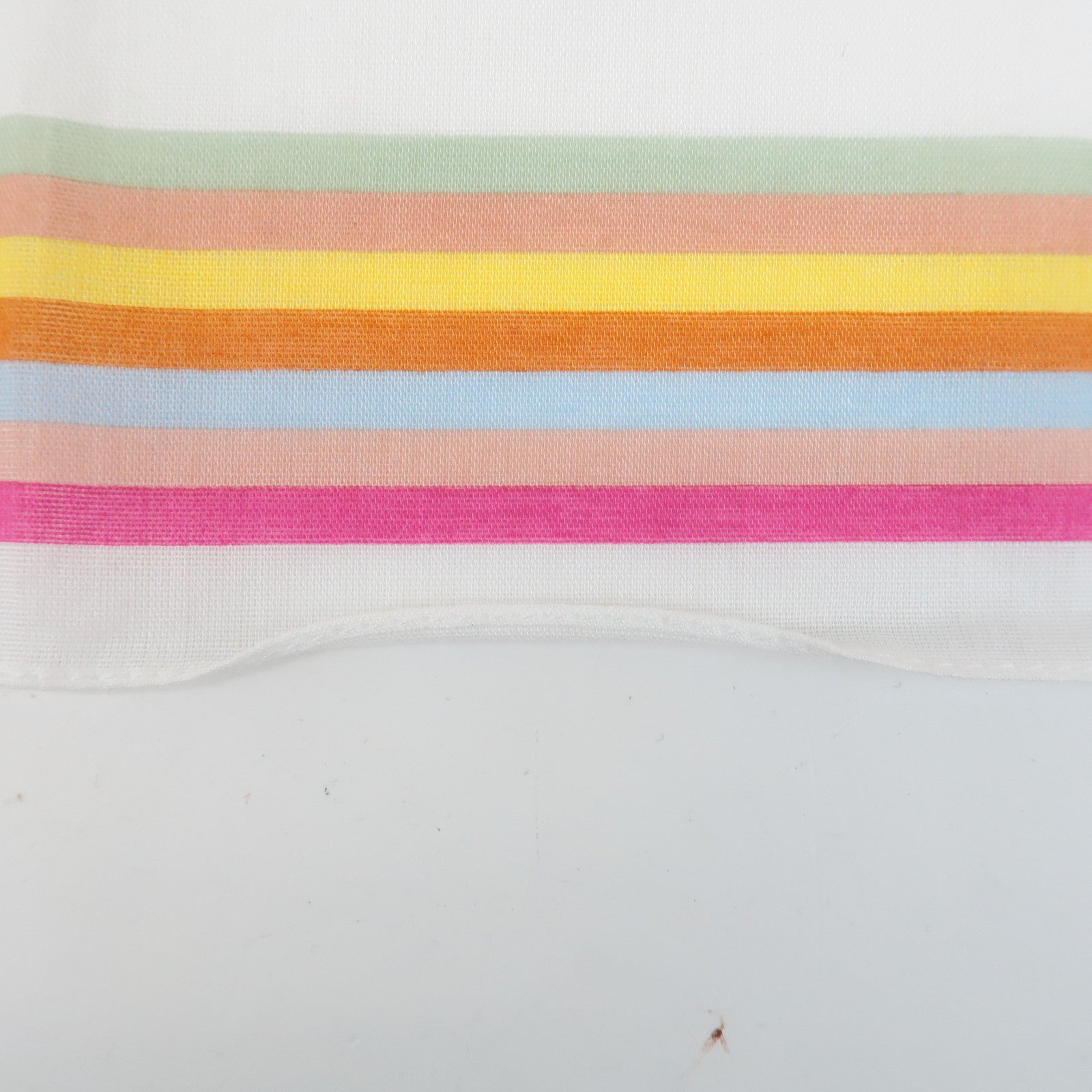 Louis Vuitton Monogram Multicolor Cotton Scarf Blanc M71911 Used