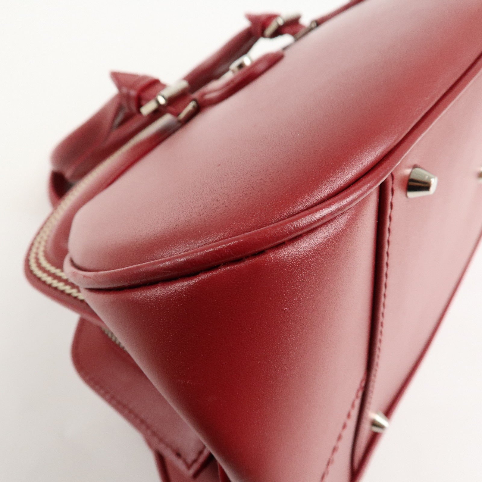 Christian Dior Detective Bag Satchel Bag Hand Bag Red Used