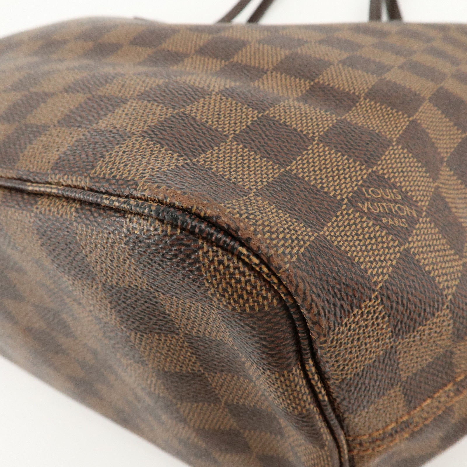 Louis Vuitton Damier Neverfull MM Tote Bag Hand Bag N51105 Used
