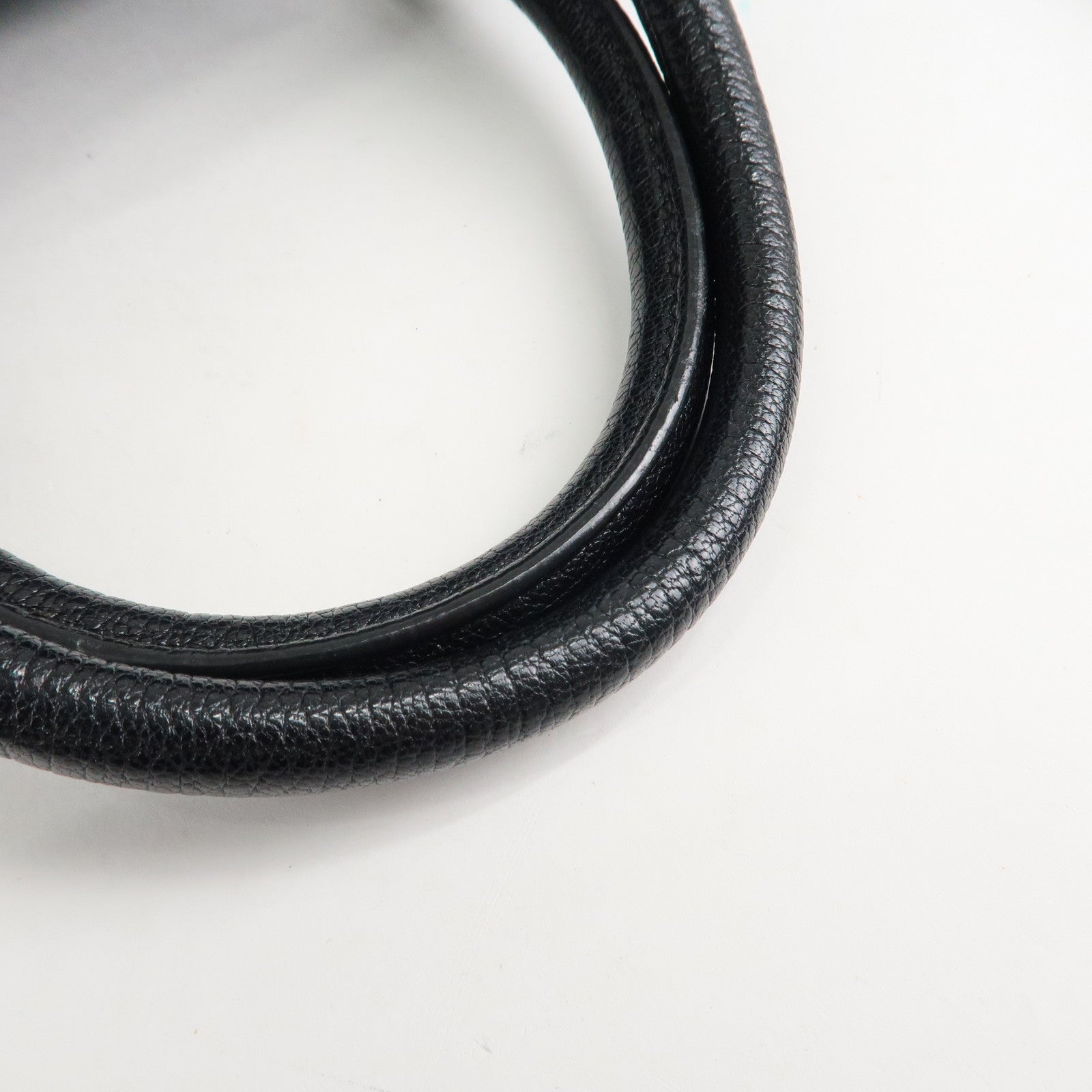 MIU MIU Matelasse Denim Leather 2Way Bag Hand Bag Blue Black Used