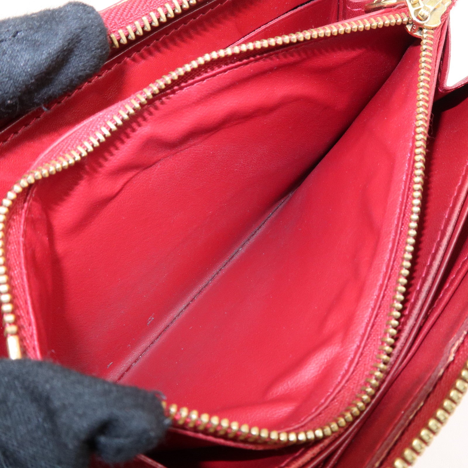 Louis Vuitton Set of 2 Monogram Vernis Wallet M91981 M91982 Used