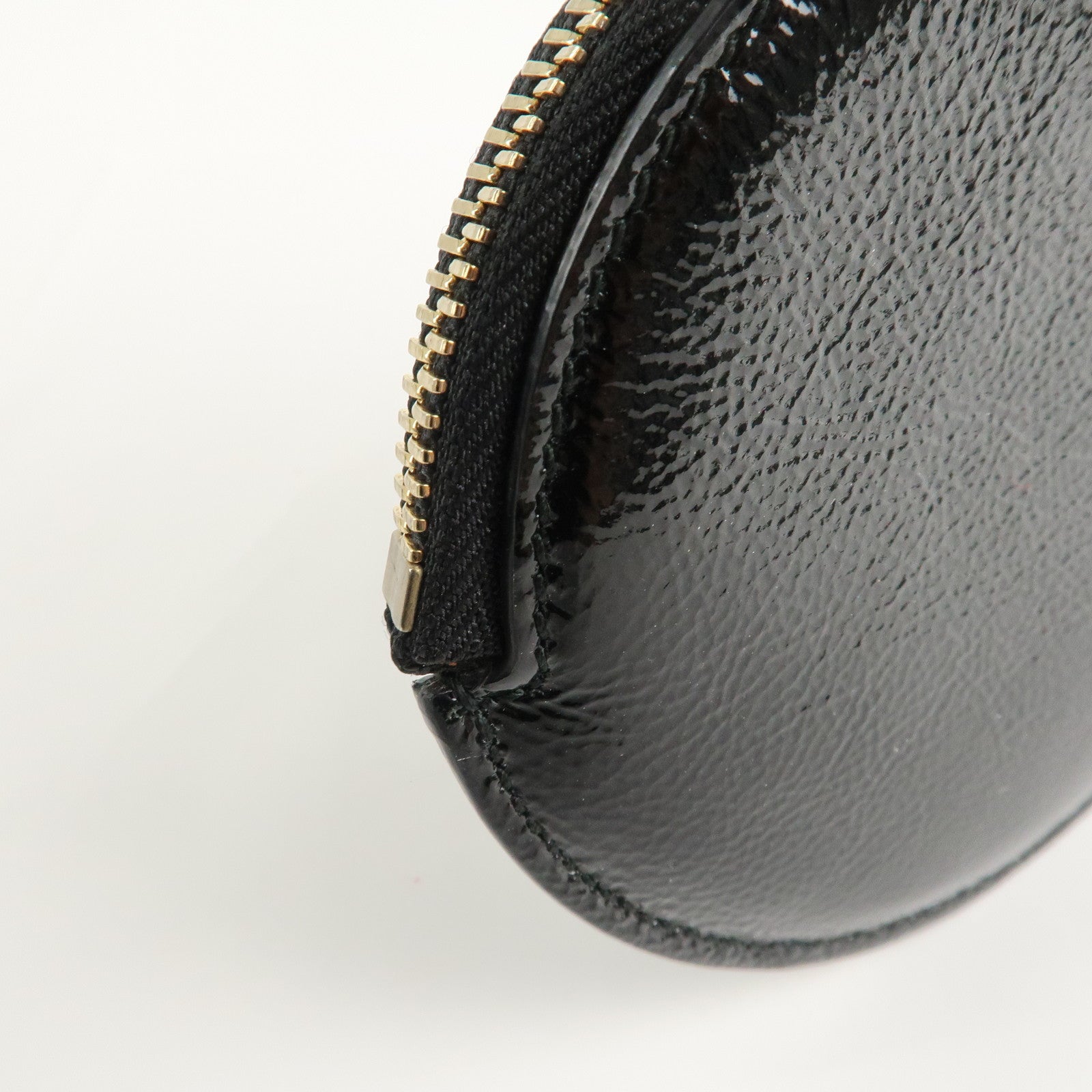 GUCCI SOHO Patent Leather Coin Purse Black 337946 Used