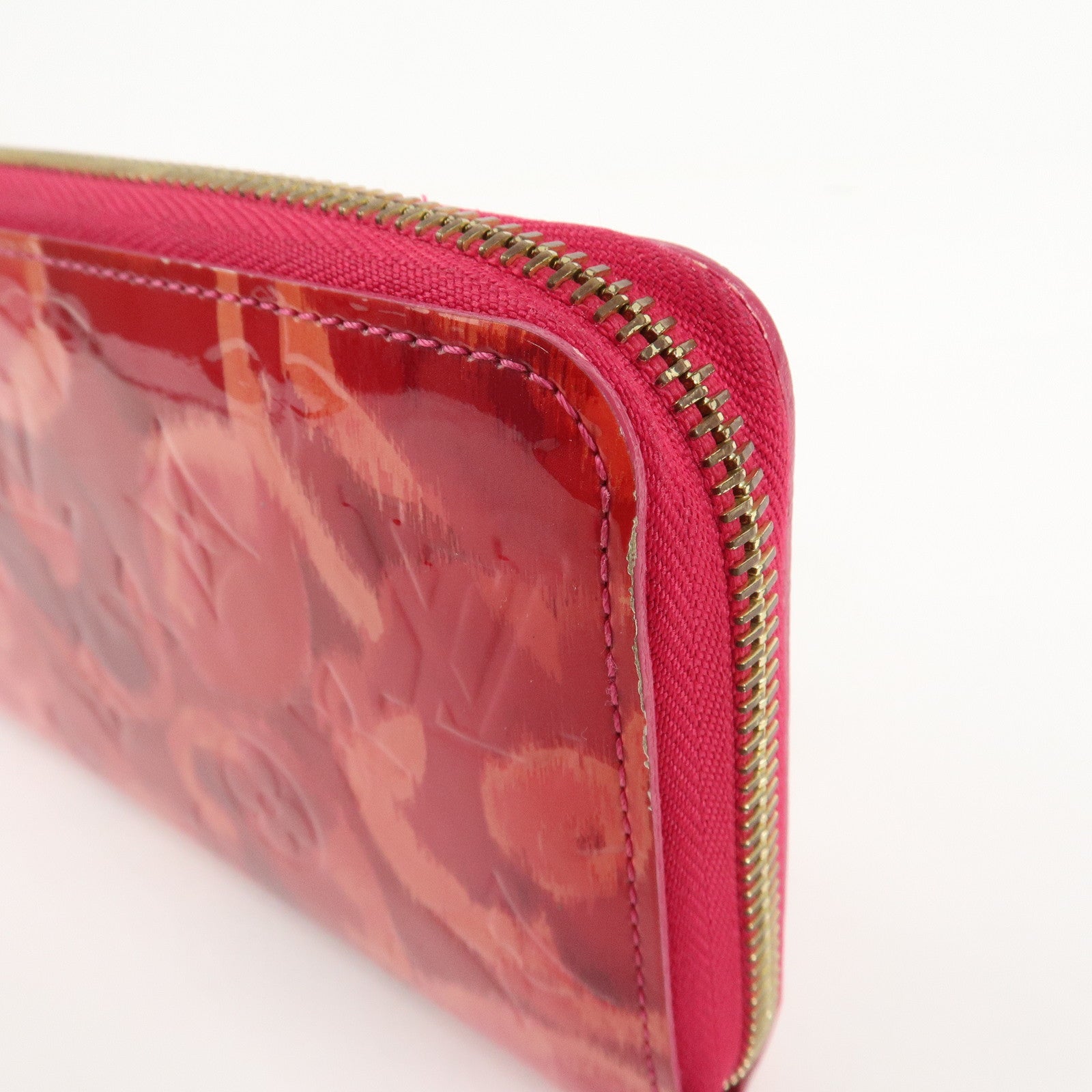 Louis Vuitton Monogram Vernis Ikat Flower Zippy Wallet M90019 Used