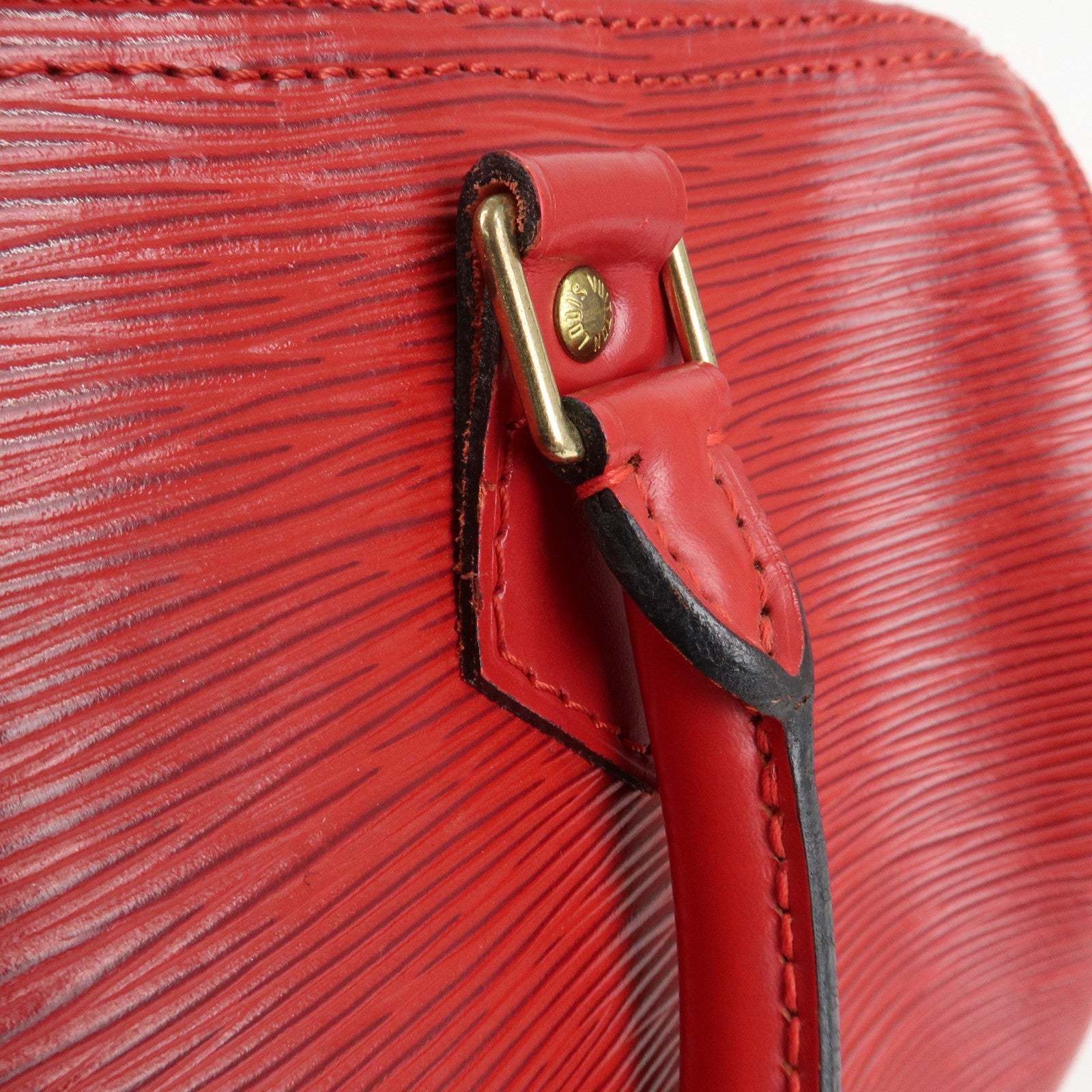 Louis Vuitton Epi Speedy 25 Hand Bag Castilian Red M43017 Used
