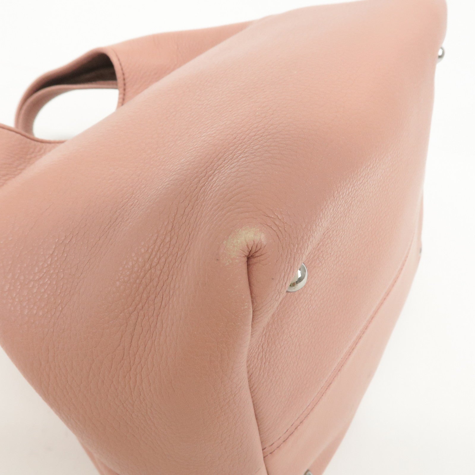 LOEWE Leather Karie PM Hand Bag Pink 10903 Used