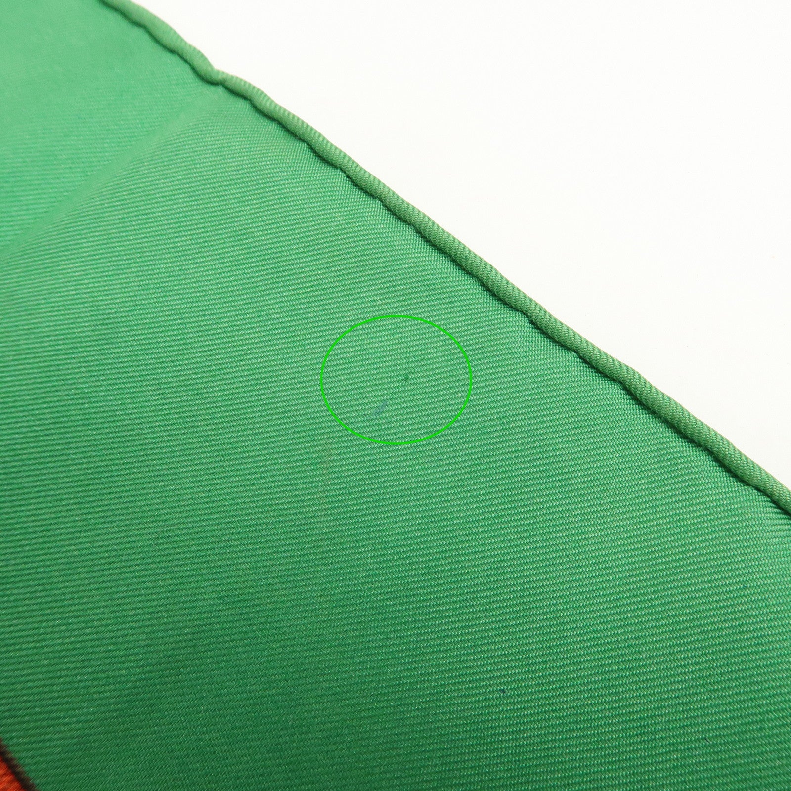 HERMES Carre 90 100% Silk Scarf JUMPING Riding Horse Green Used