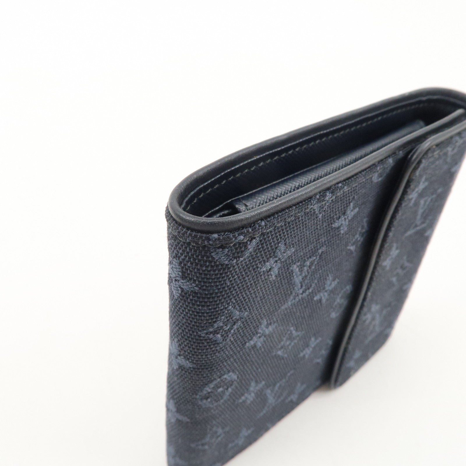 Louis Vuitton Monogram Mini Lin Porte Billet Carte Credit Monnaie Used