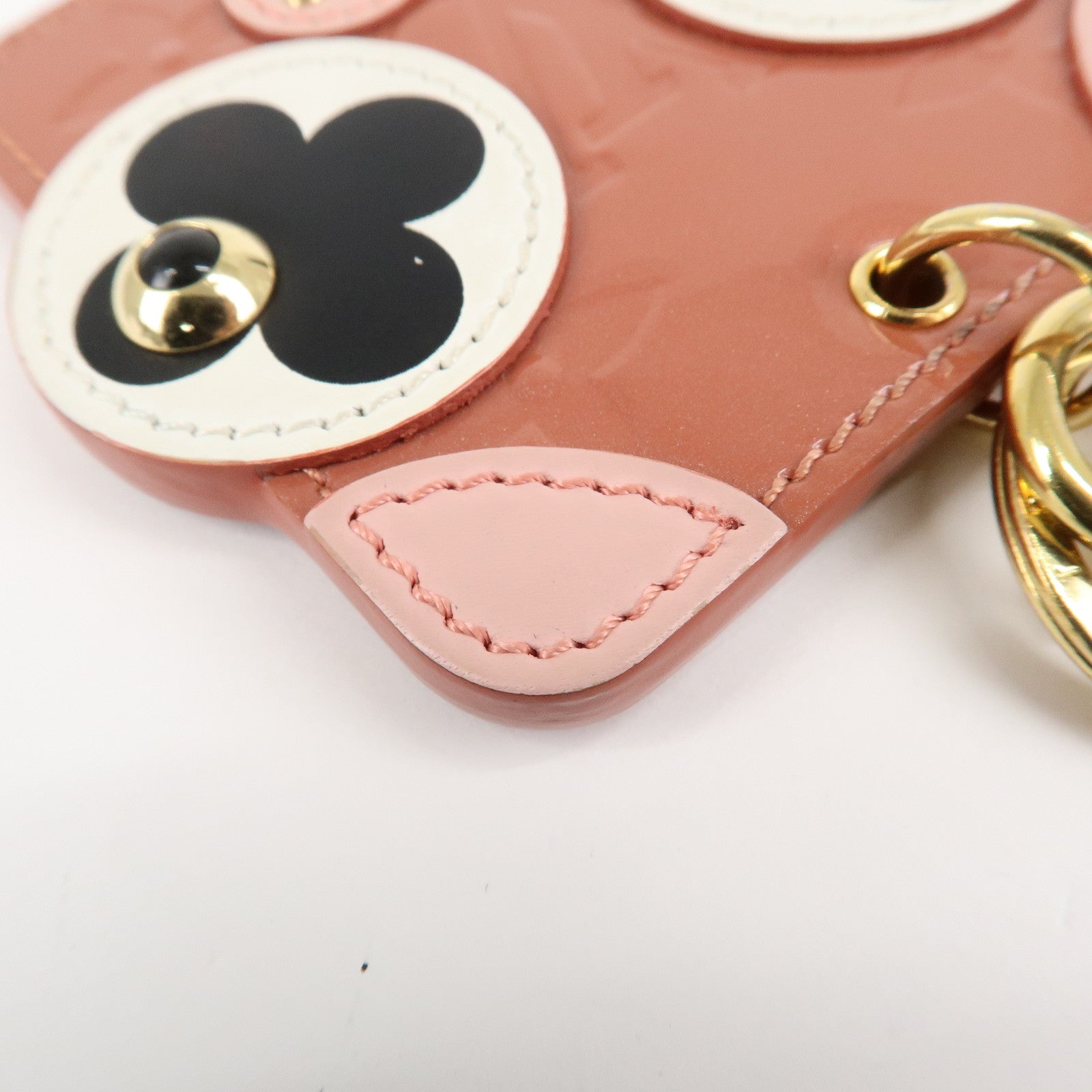 Louis Vuitton Monogram Vernis Porte Cles Animal Face M68217 Used