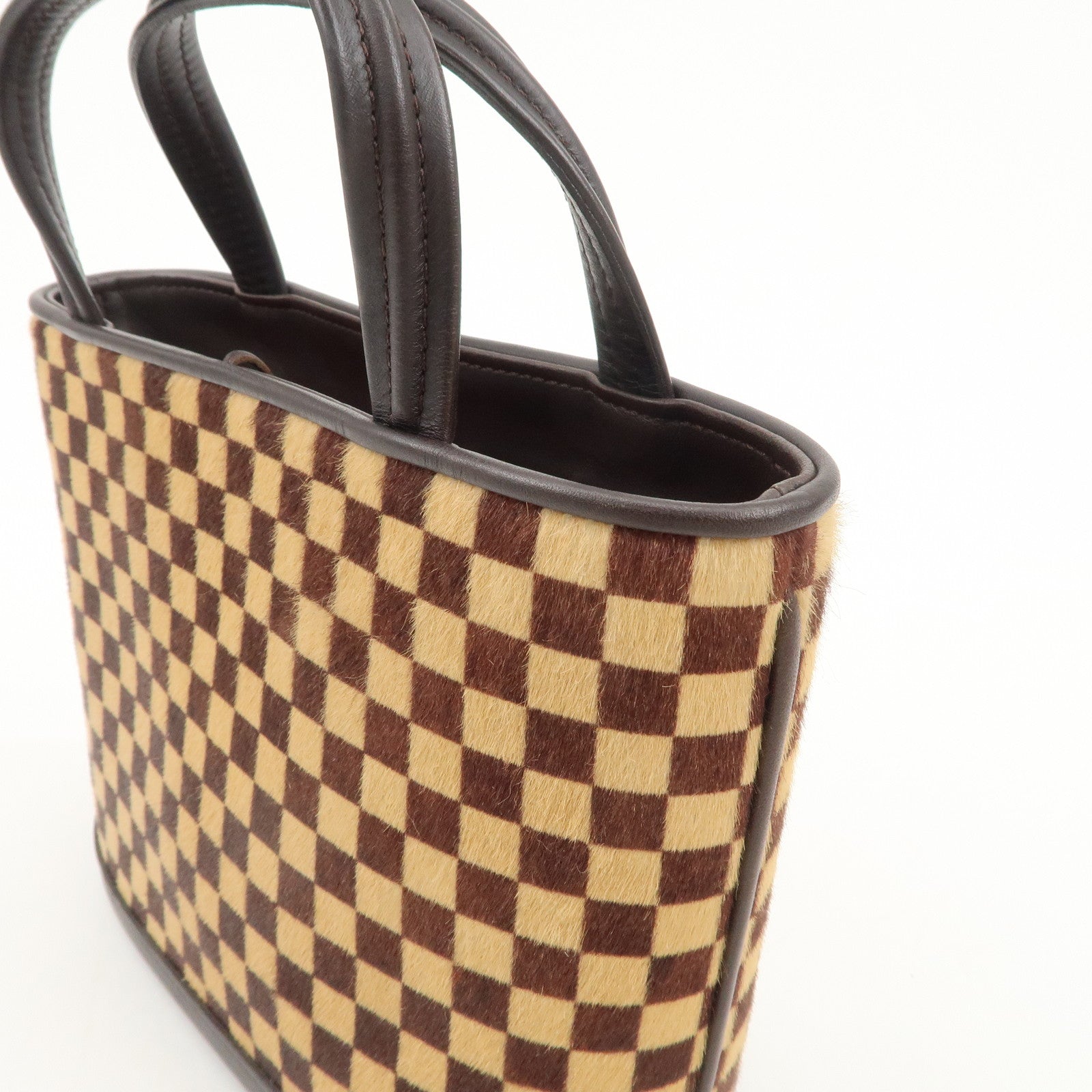Louis Vuitton Damier Sauvage Impala Hand Bag Brown M92133 Used