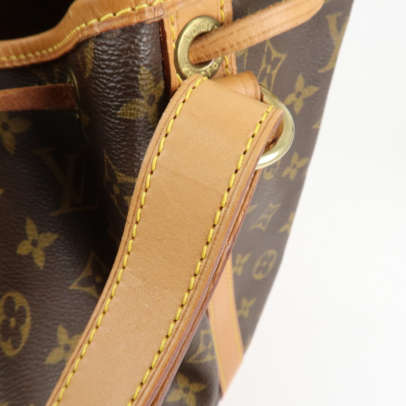 Louis Vuitton Monogram Noe Shoulder Bag Hand Bag Brown M42224 Used