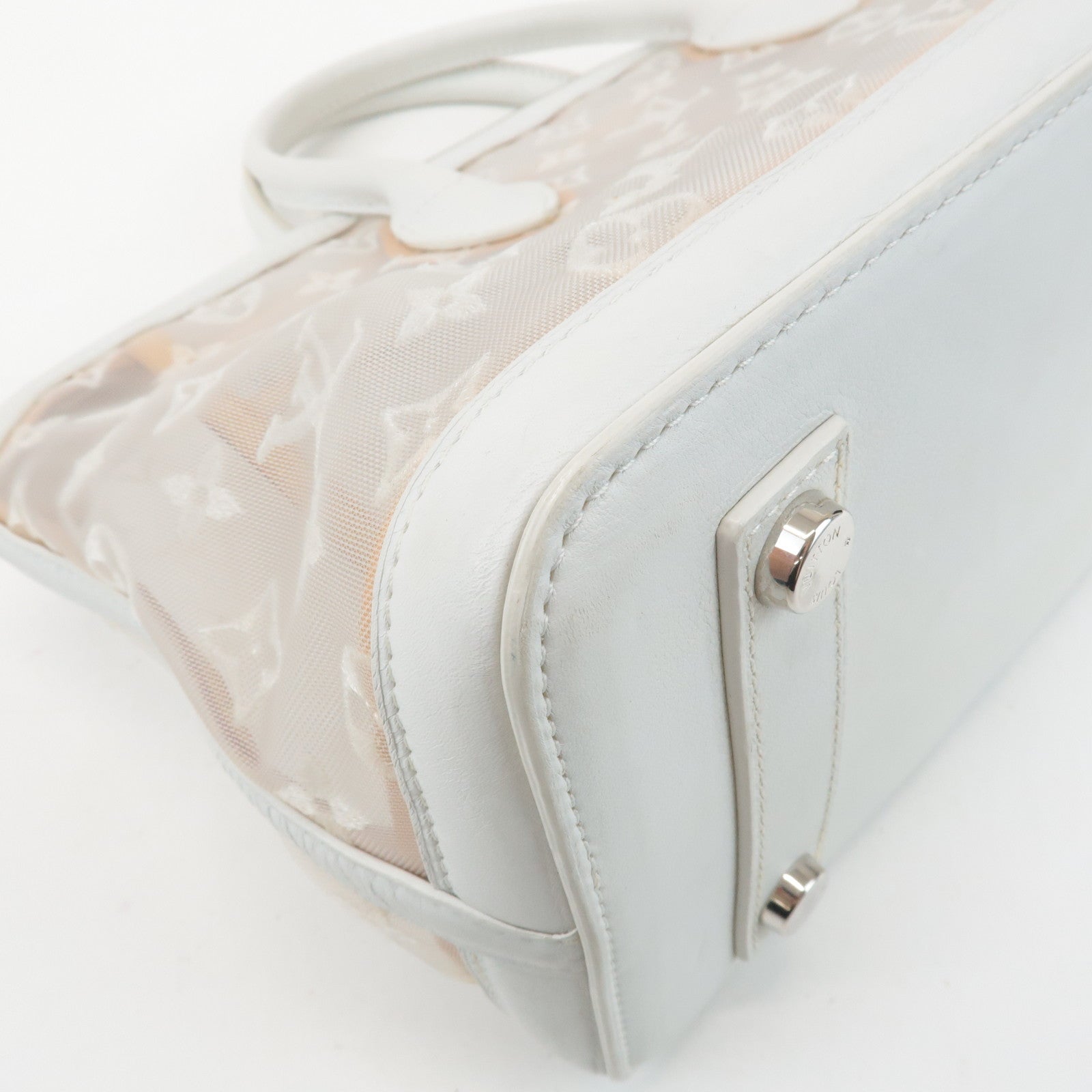 Louis Vuitton Monogram Transparence Lockit East West Bag M40701 Used