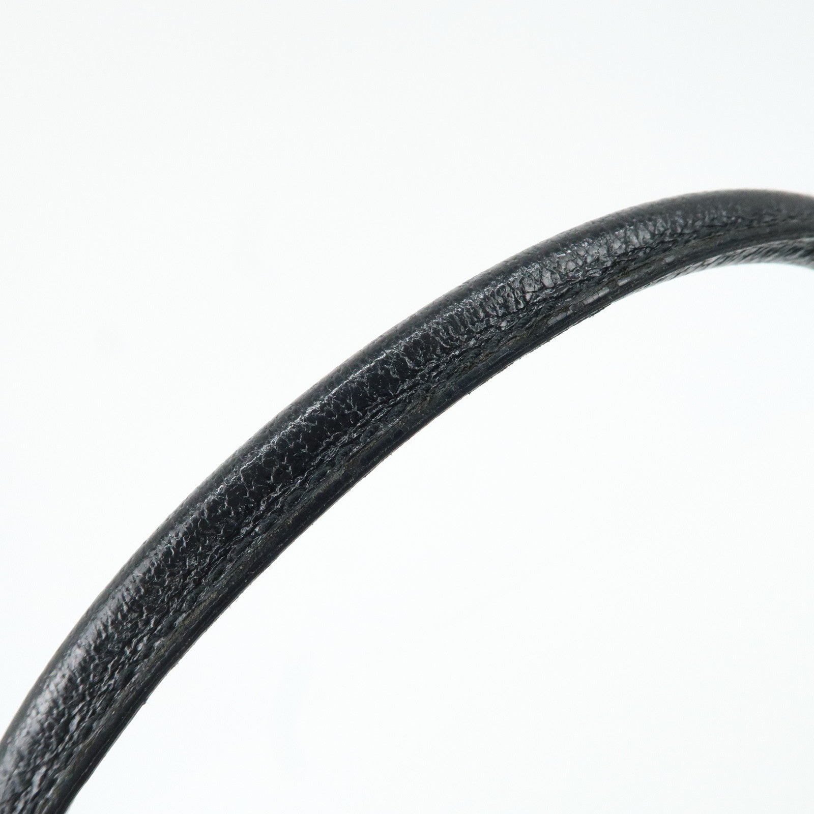 GUCCI GG Canvas Leather Tote Bag Hand Bag Black 113015 Used