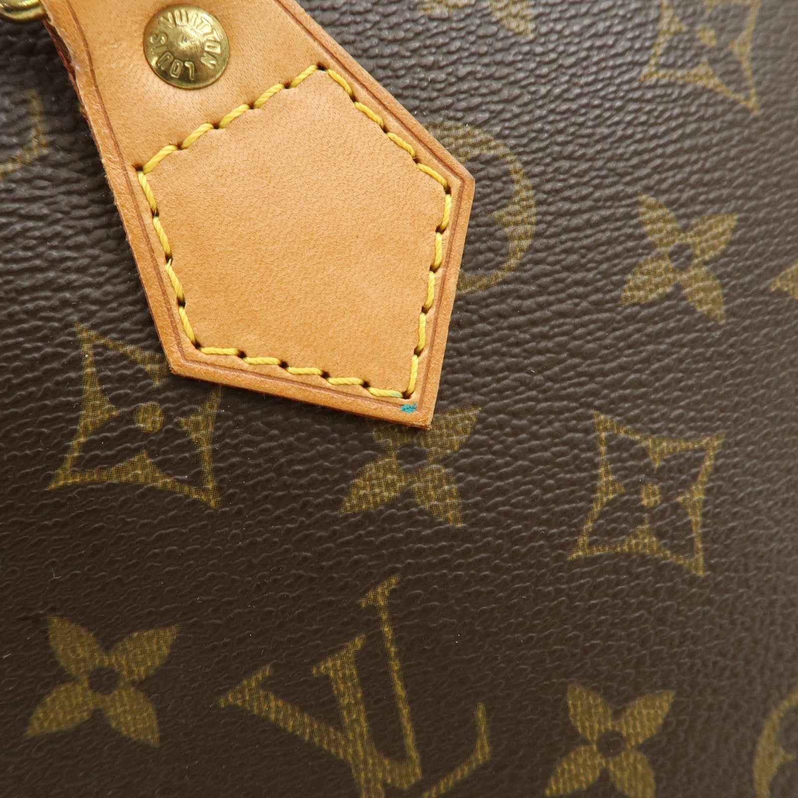 Louis Vuitton Monogram Alma Hand Bag Brown M51130 Used