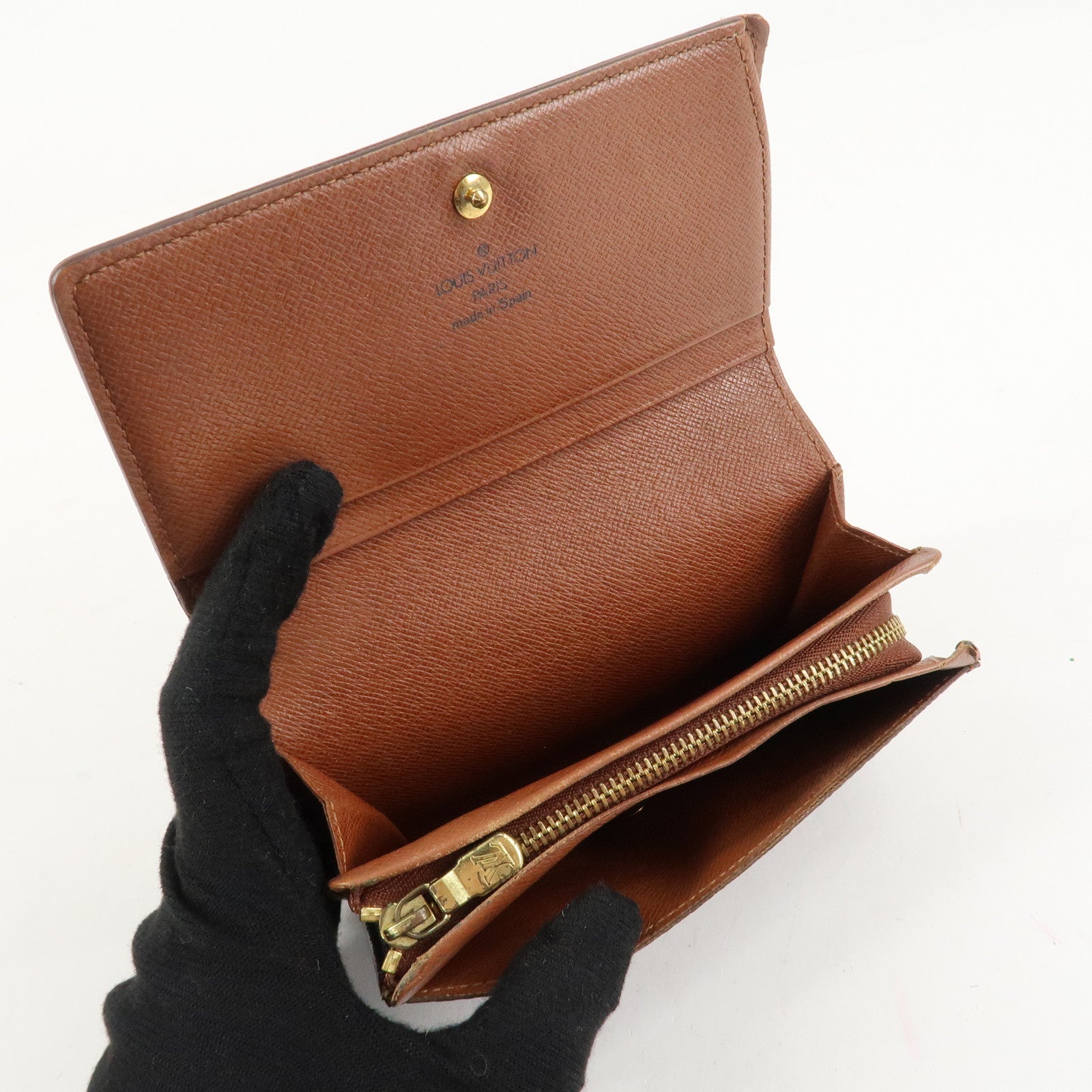 Louis Vuitton Monogram Set of 3 Wallet Brown M61730 M61215 Used