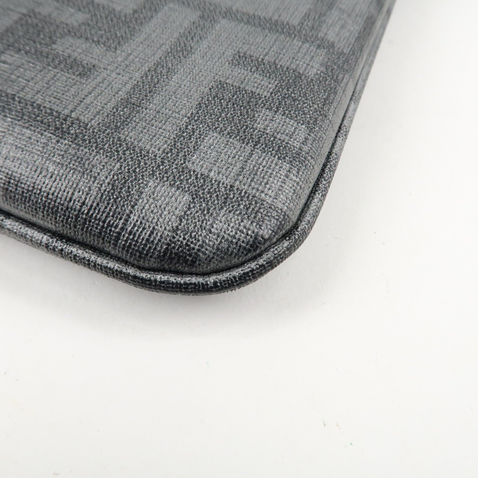 FENDI Zucca PVC Crossbody Bag Shoulder Bag Gray 7VA247 Used