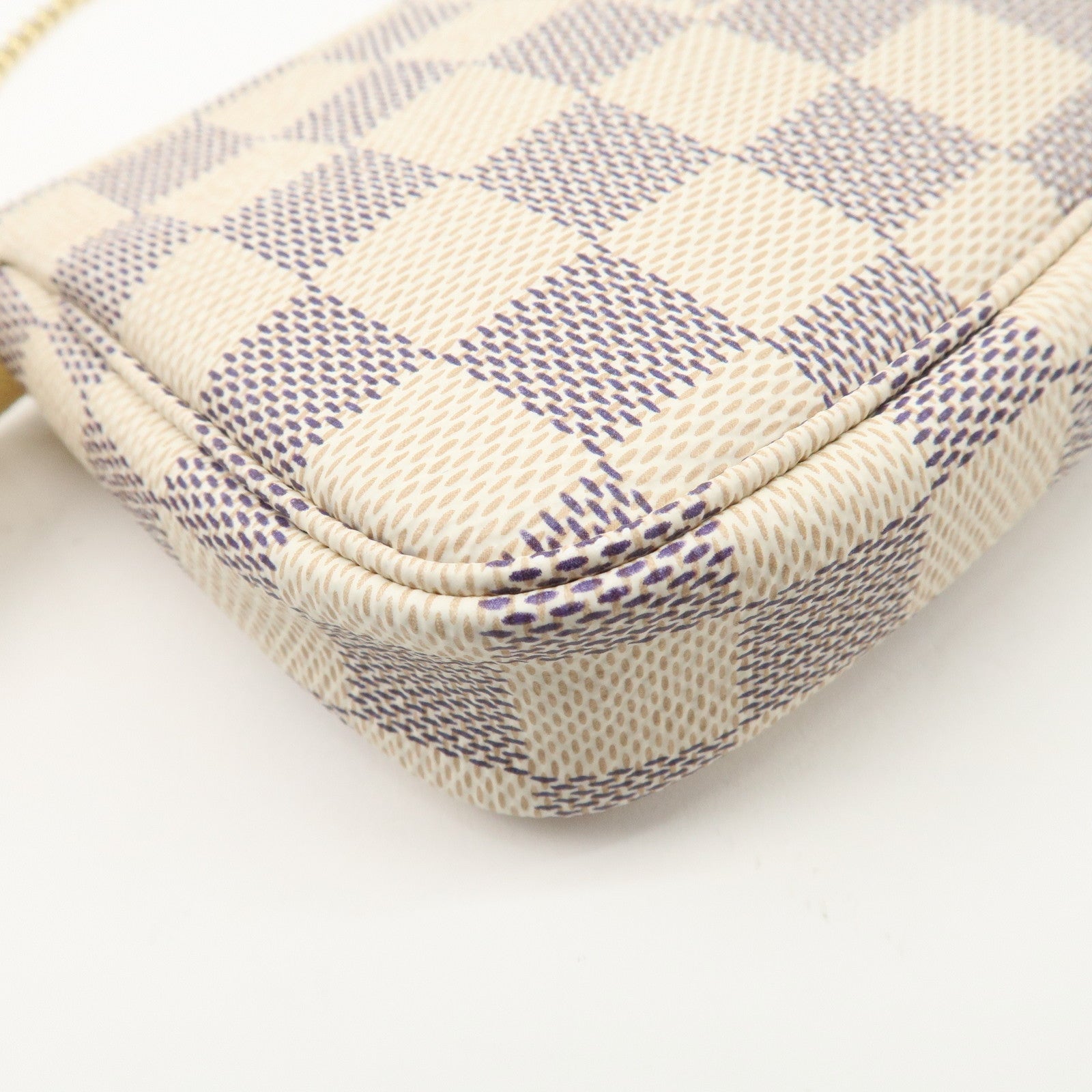 Louis Vuitton Damier Azur Mini Pochette Accessoires Pouch N58010 Used