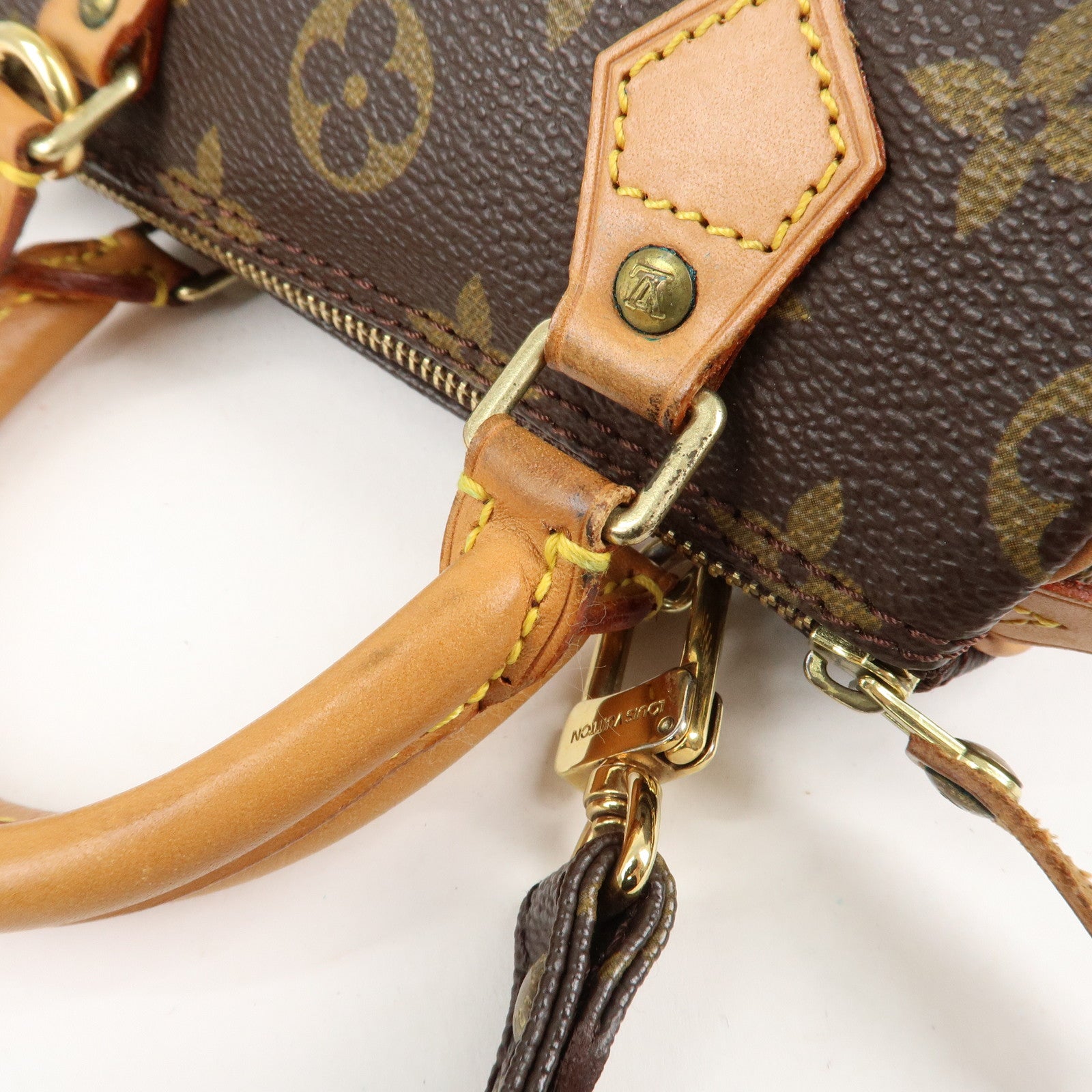 Louis Vuitton Monogram Mini Speedy & Strap M41534 J75010 Used
