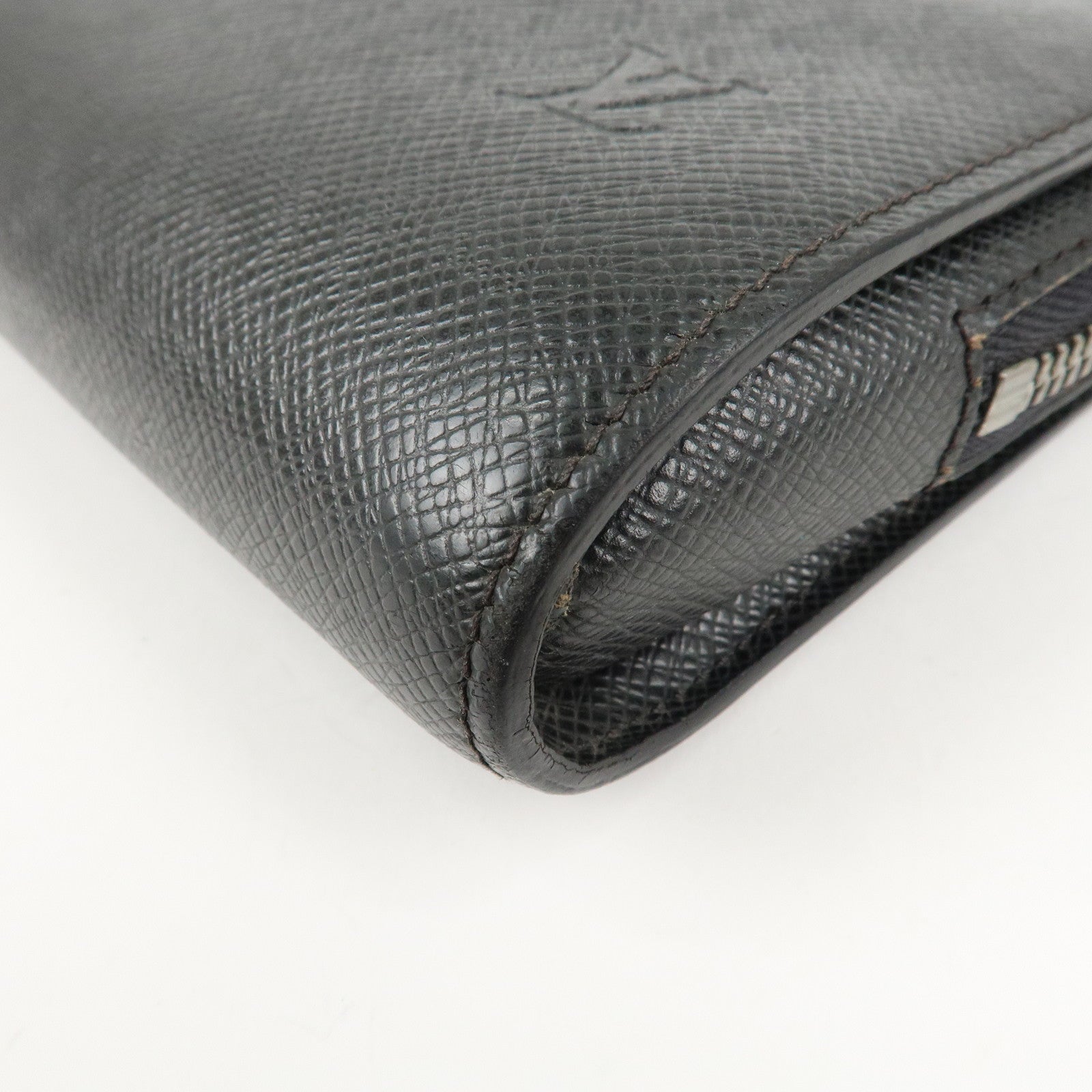 Louis Vuitton Taiga Baikal Clutch Bag Pouch Ardoise M30182 Used