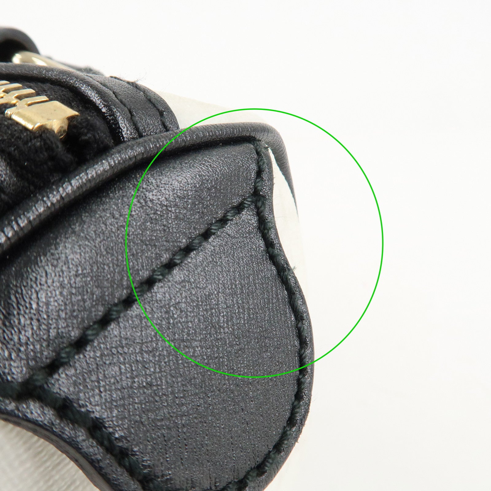 GUCCI GG Supreme Patent Leather Mini Boston Bag Ivory Black 193604 Used