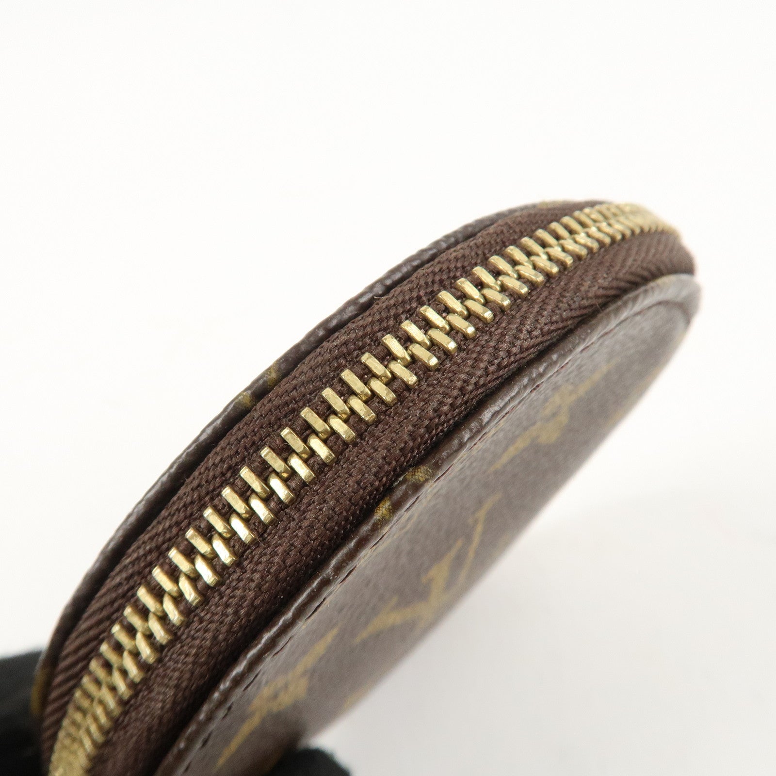 Louis Vuitton Monogram Porte Monnaie Rond Coin Case M61926 Used