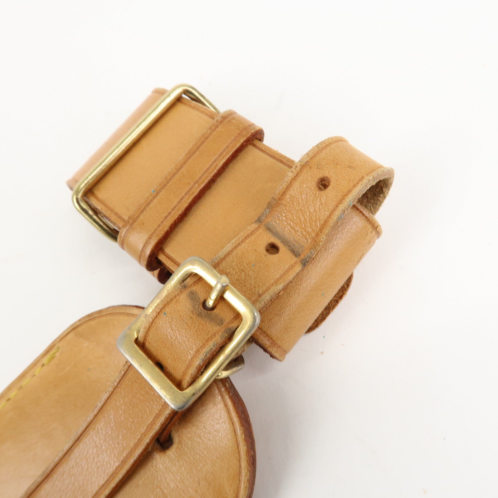 Louis Vuitton Set of 10 Leather Name Tag & Poignet Natural Used