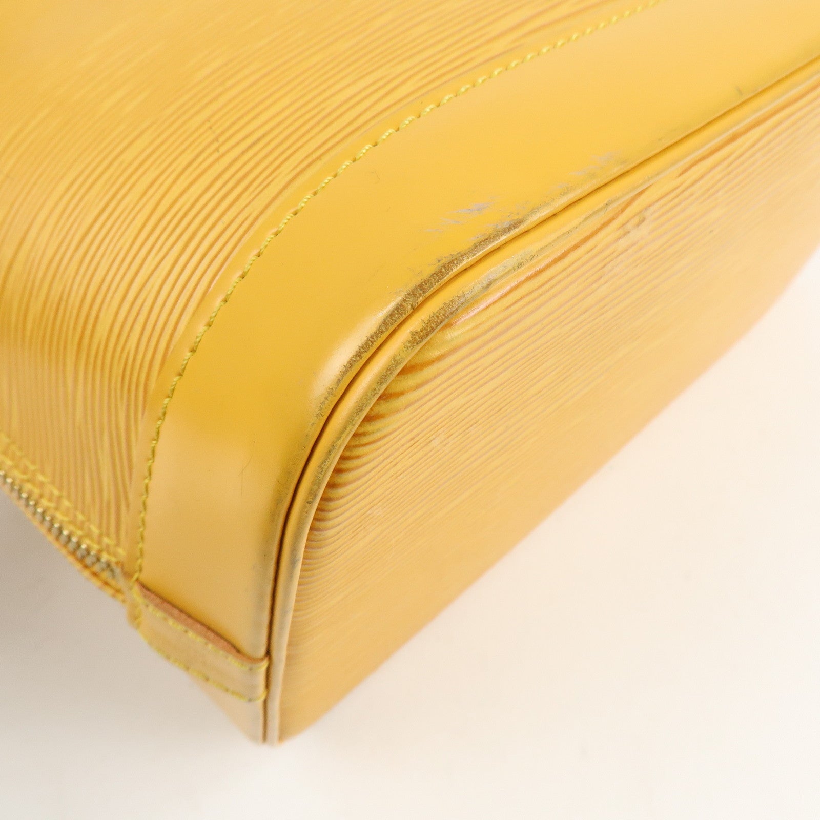 Louis Vuitton Epi Alma PM Hand Bag Tassili Yellow M52149 Used