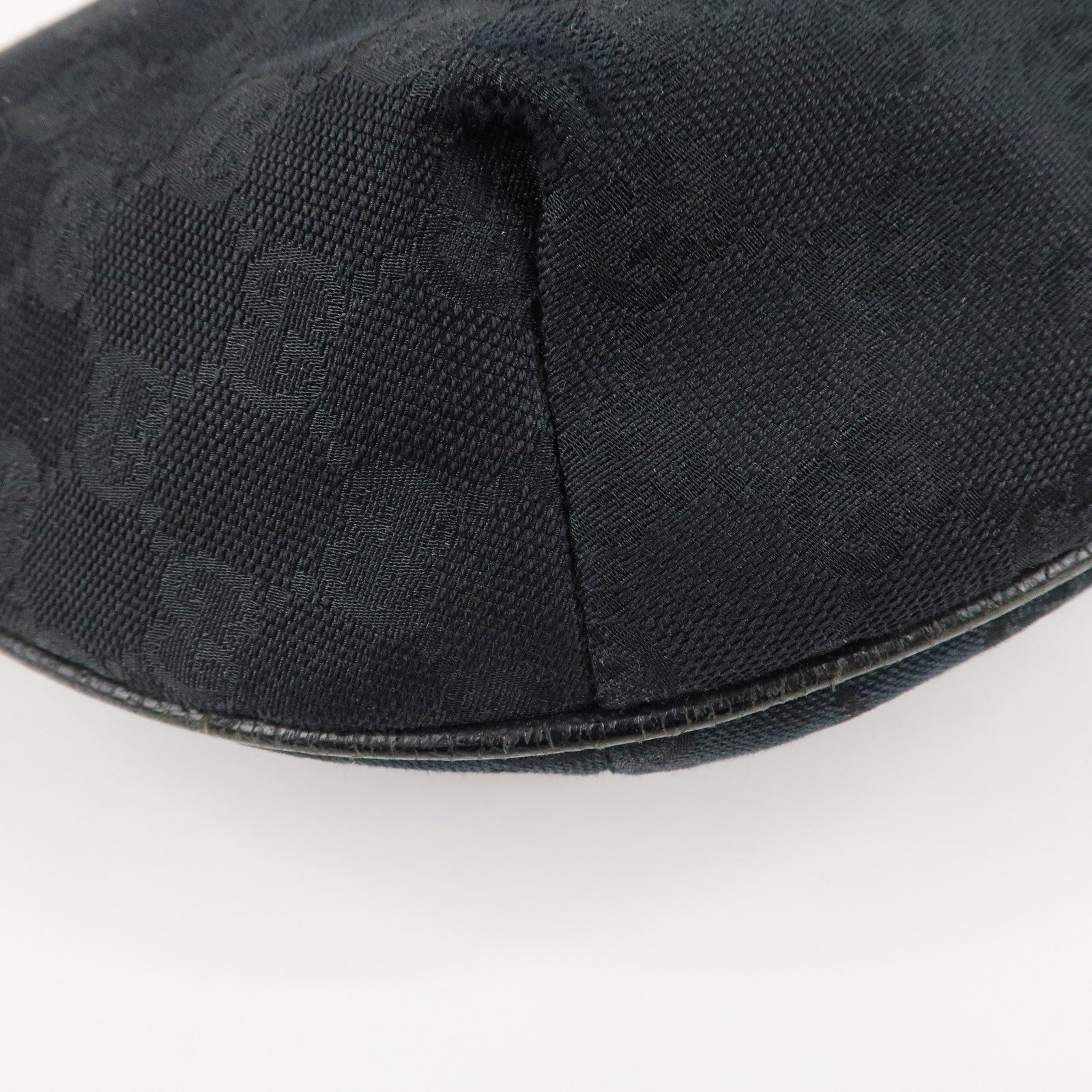 GUCCI Sherry GG Canvas Leather Shoulder Bag Black 181092 Used