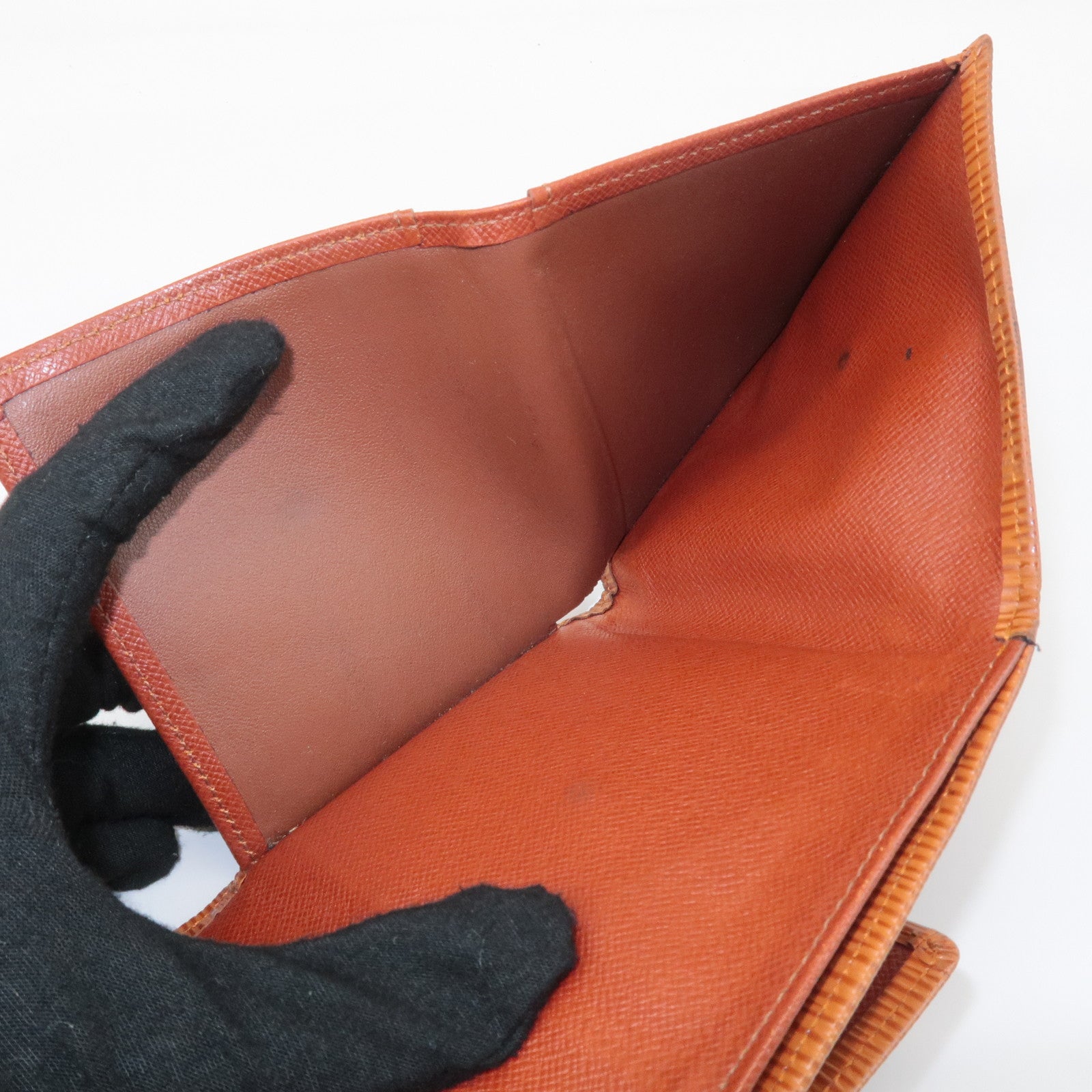 Louis Vuitton Set of 2 Epi Wallet Noir Kenya Brown M63642 M63483 Used