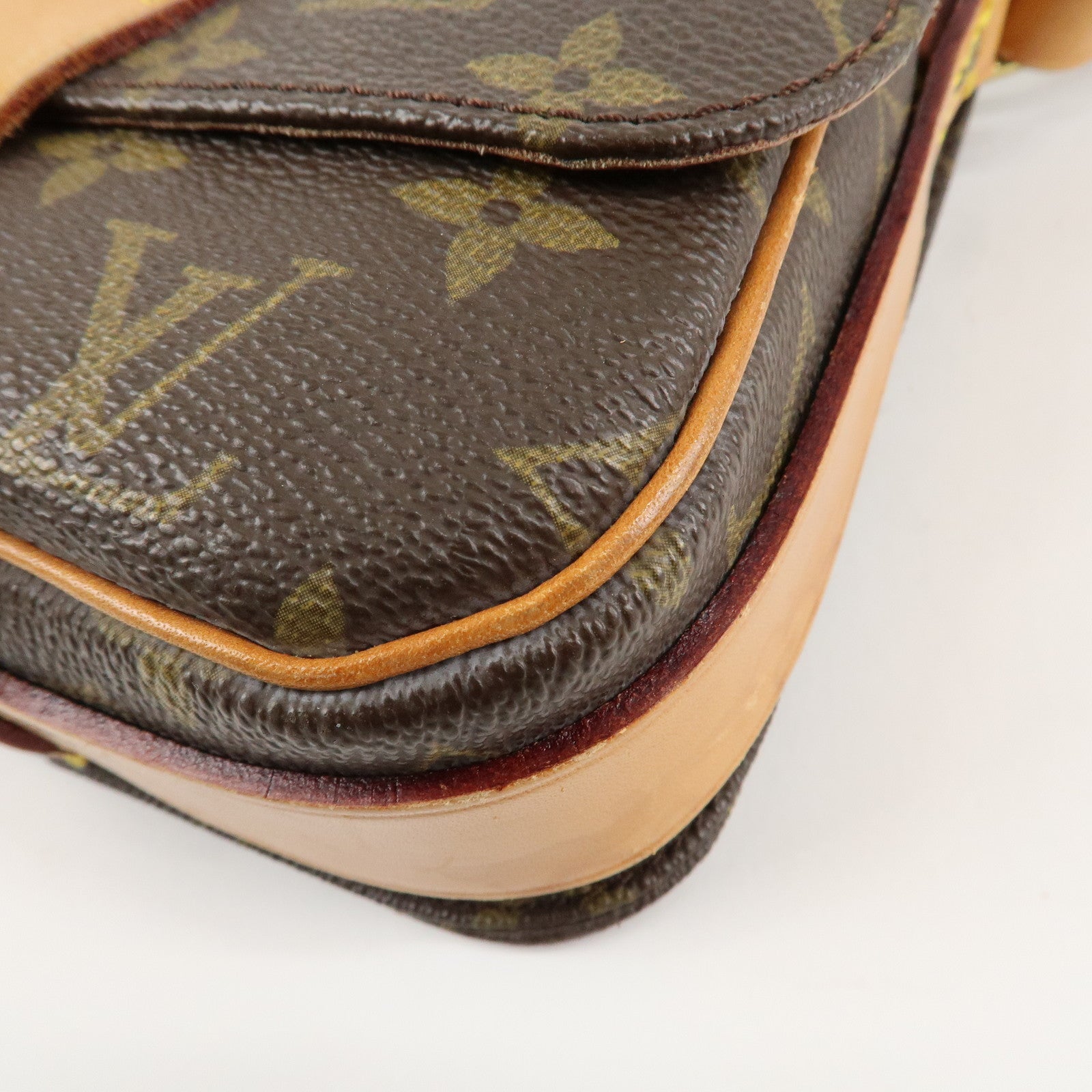 Louis Vuitton Monogram Mini Cartouchiere Shoulder Bag M51254 Used