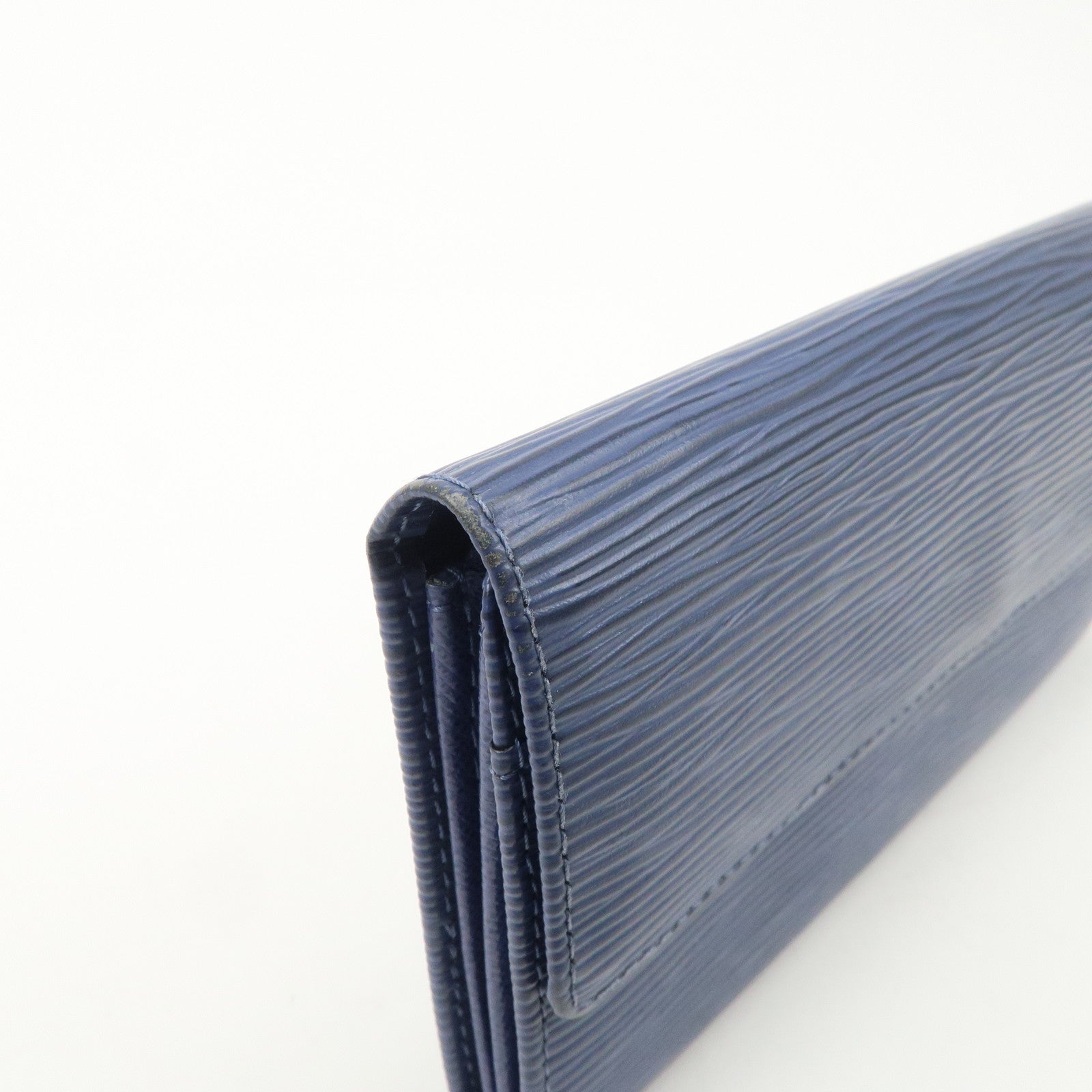 Louis Vuitton Epi Porte Monnaie Credit Wallet Toledo Blue M6359G Used