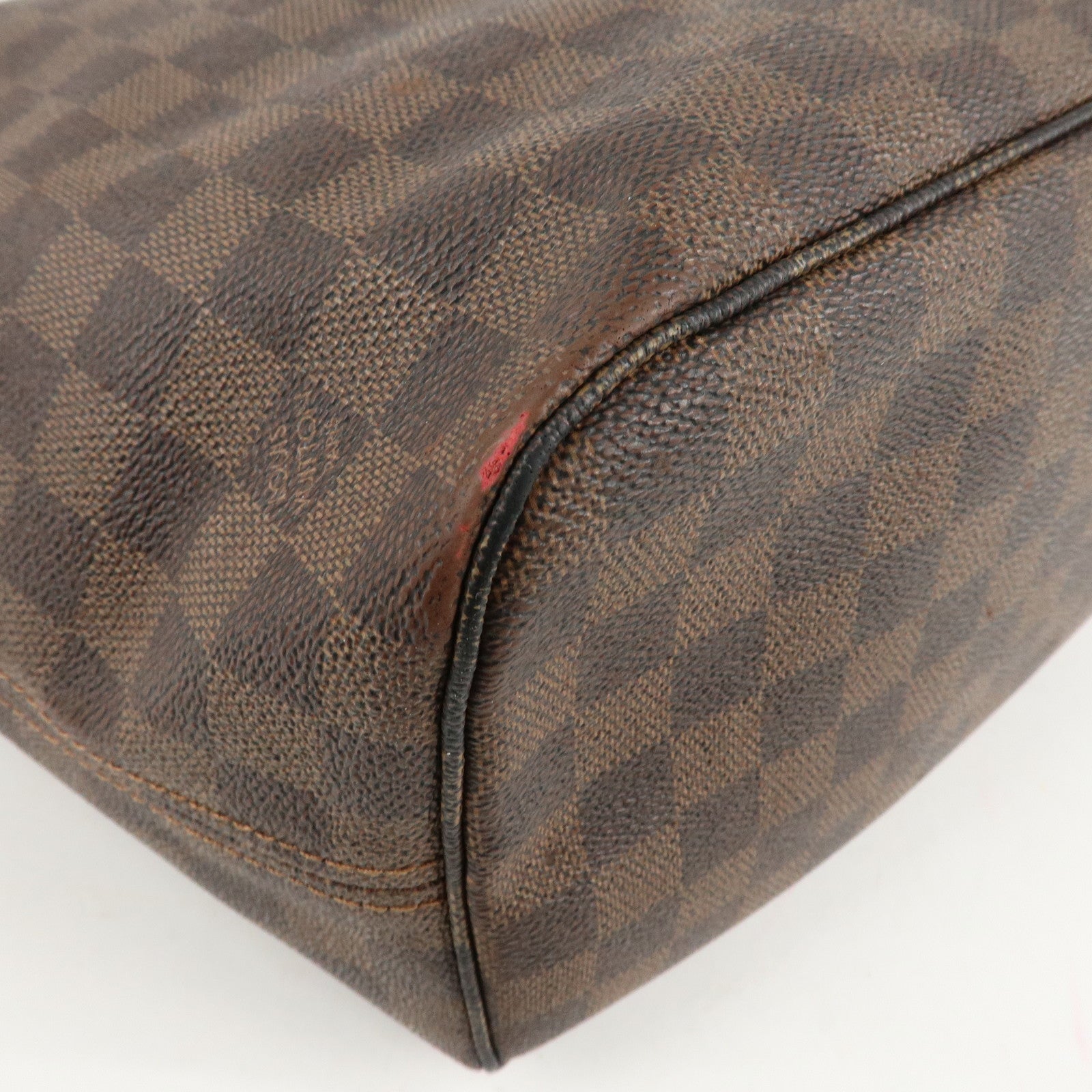 Louis Vuitton Damier Neverfull MM Tote Bag Brown M41358 Used