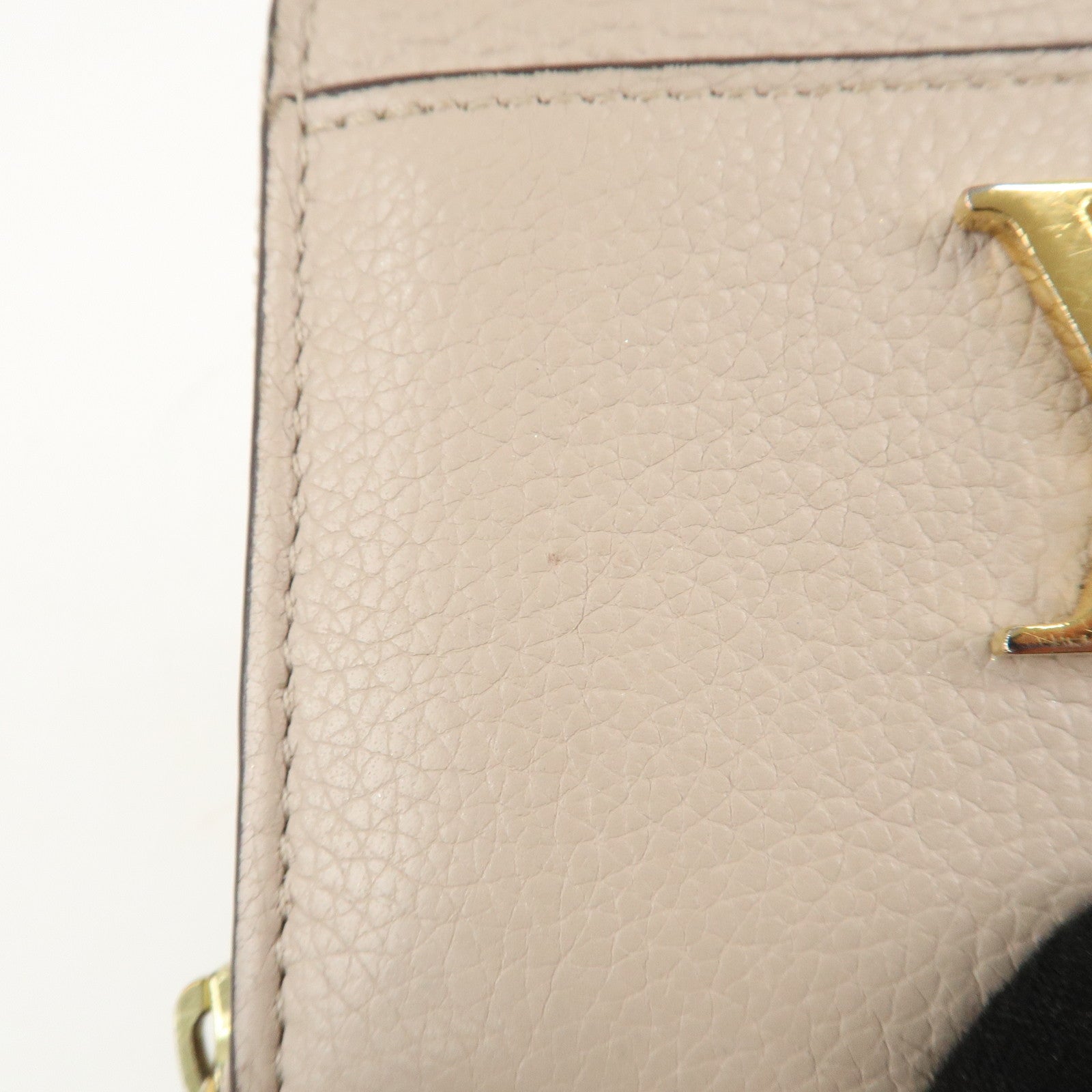Louis Vuitton Lock Me Zippy Coin Purse Coin Case Beige M80100 Used