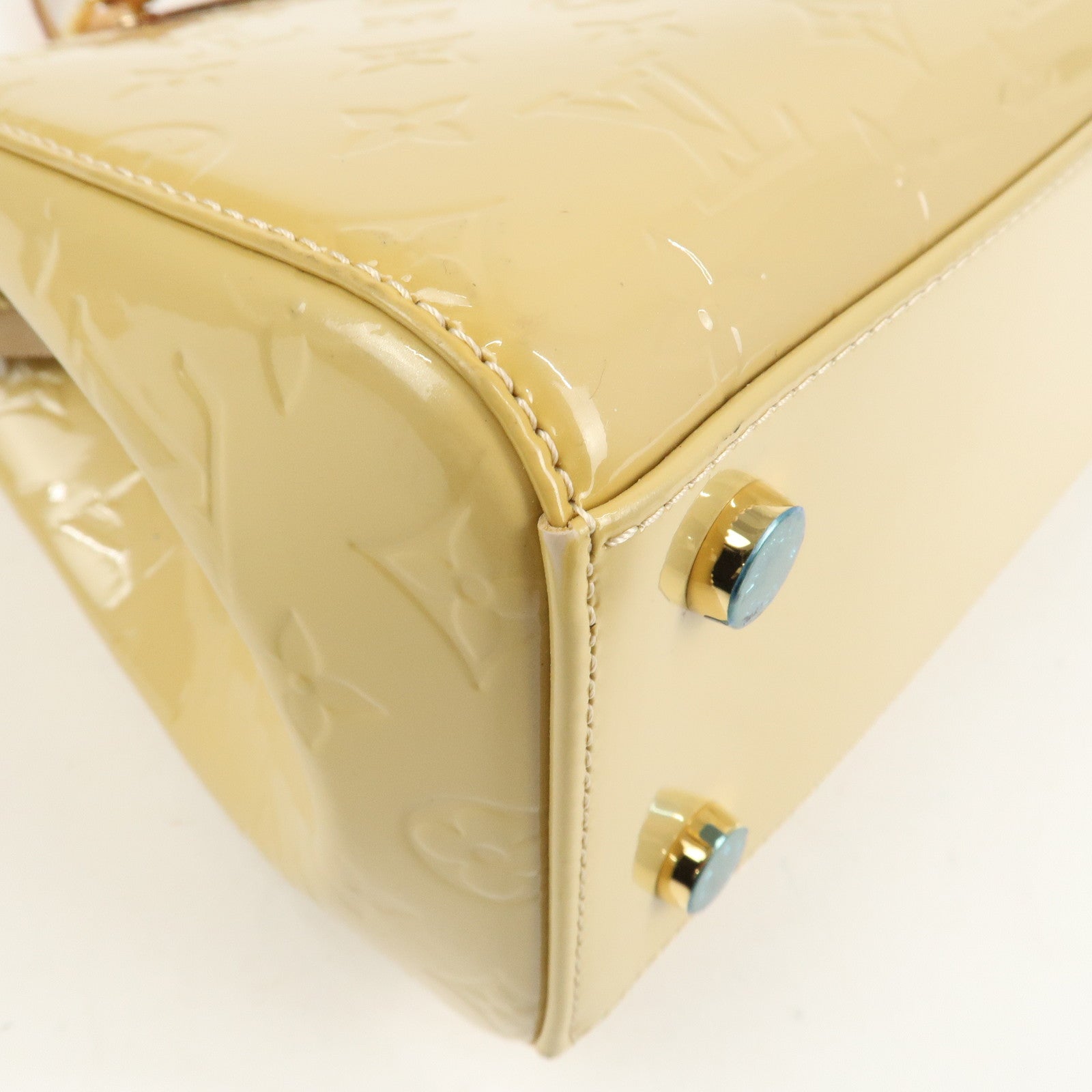 Louis Vuitton Monogram Vernis Blair MM Hand Bag Citrine M90108 Used