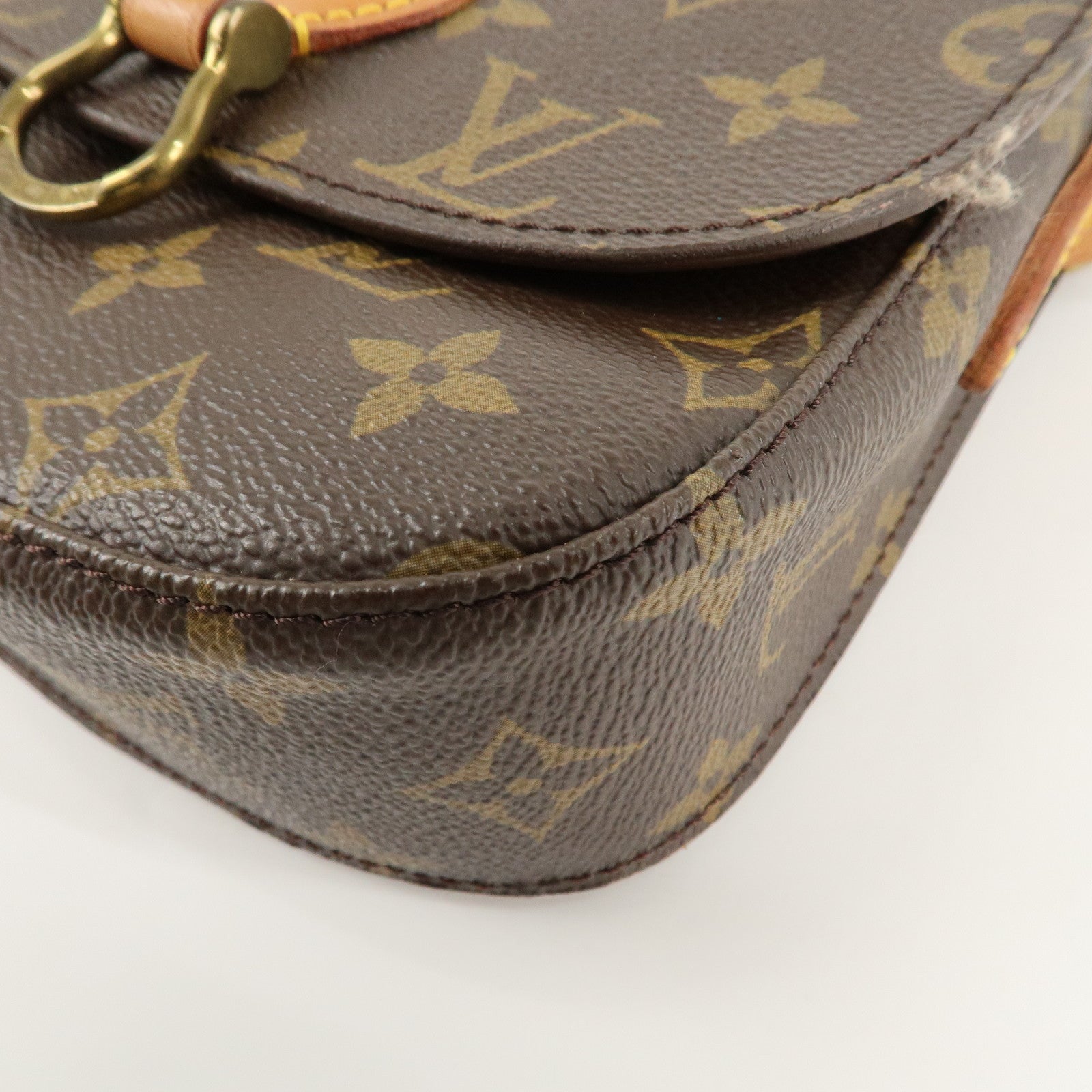 Louis Vuitton Monogram Saint Cloud MM Shoulder Bag Brown M51243 Used