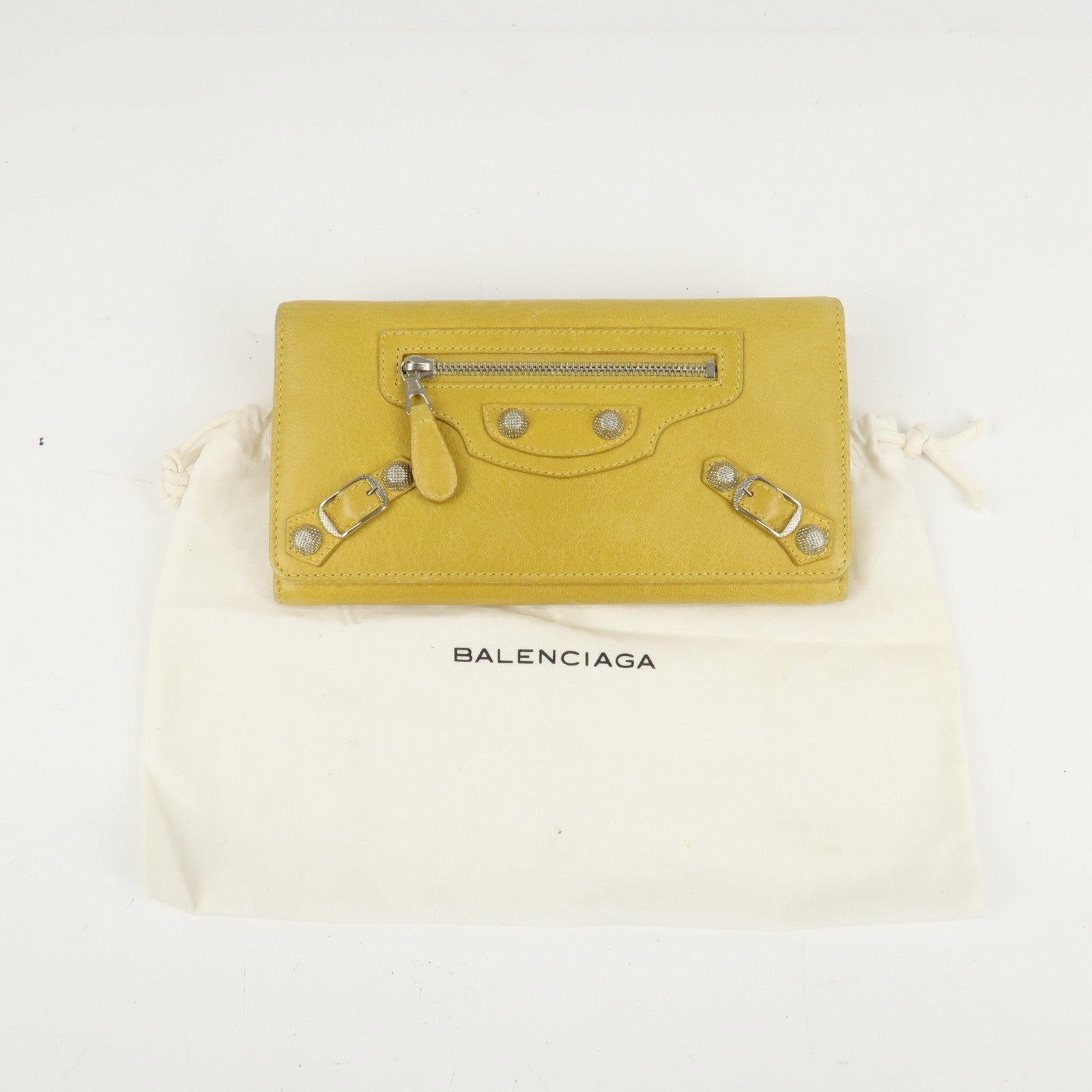 BALENCIAGA Giant Set of 2 Long Wallet 233599 253054 Used