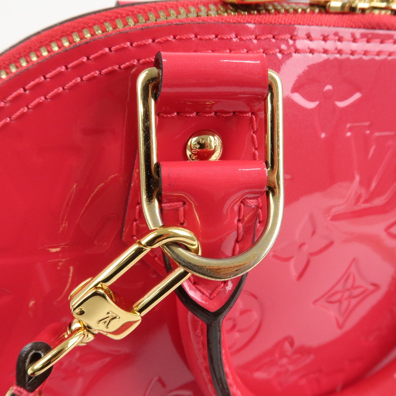 Louis Vuitton Monogram Vernis Alma BB 2Way Bag Rose Indien M91771 Used