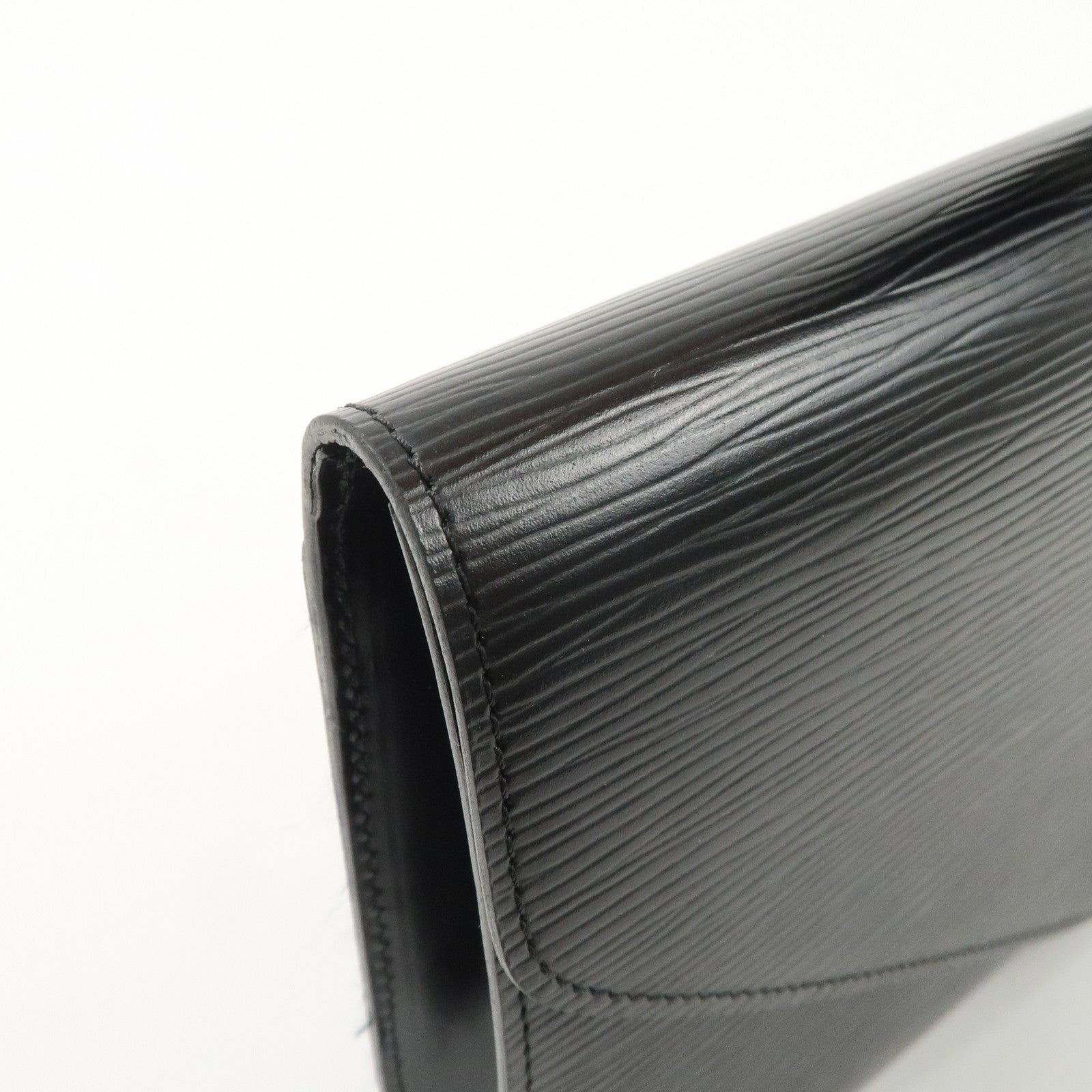 Louis Vuitton Epi Arts Deco Clutch Bag Purse Noir M52632 Used