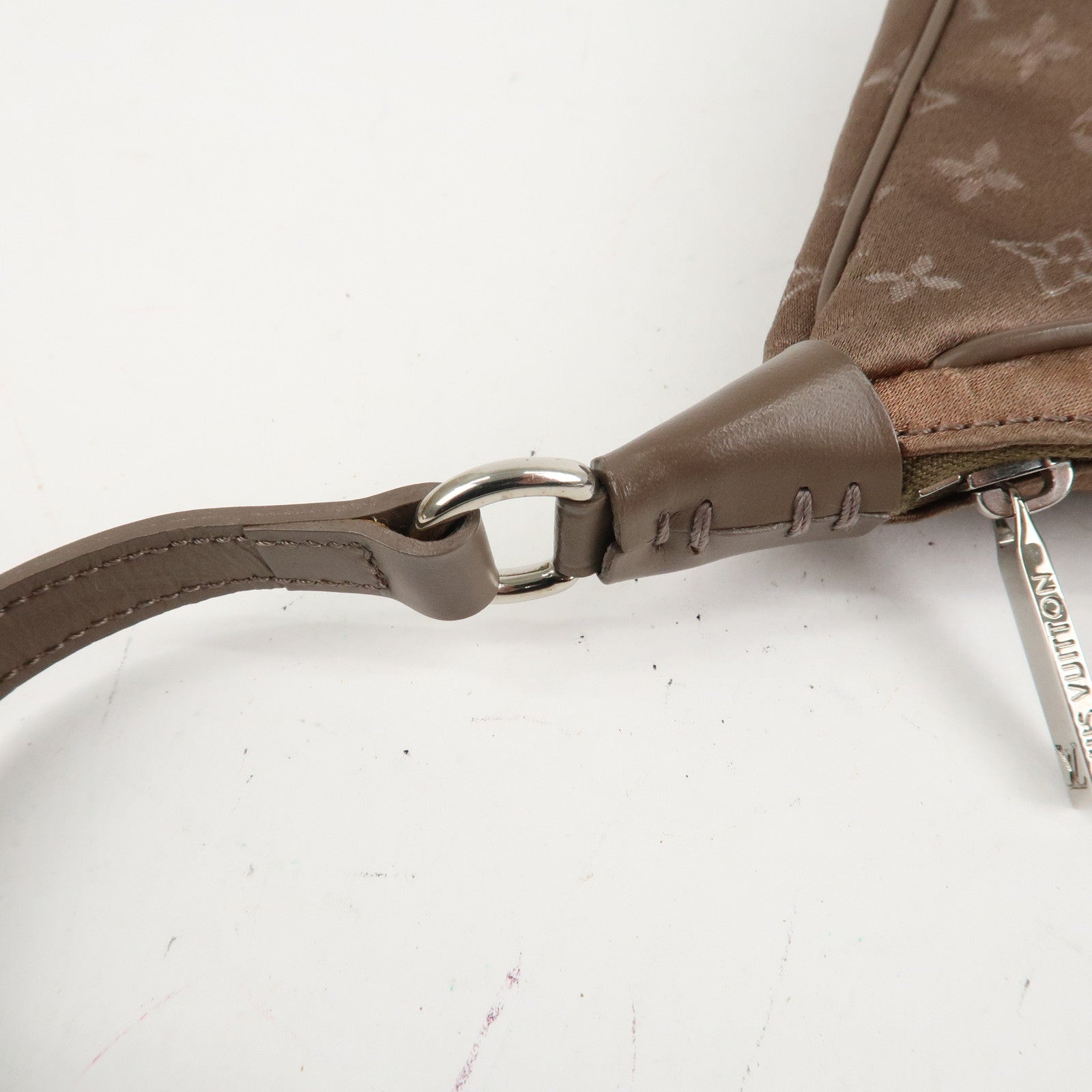 Louis Vuitton Monogram Satin Little Boulogne Hand Bag M92143 Used