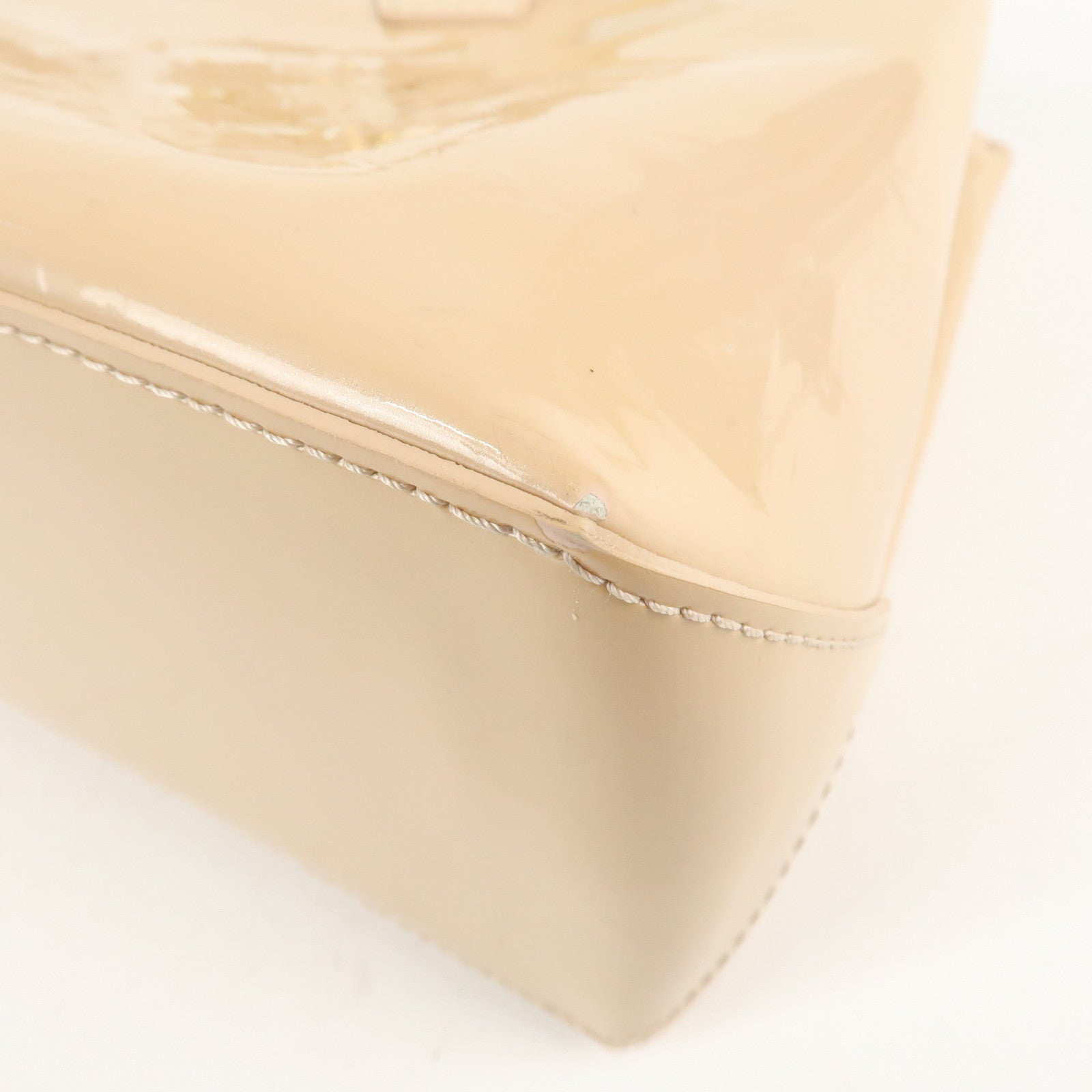 Louis Vuitton Monogram Vernis Wilshire PM Hand Bag M91642 Used