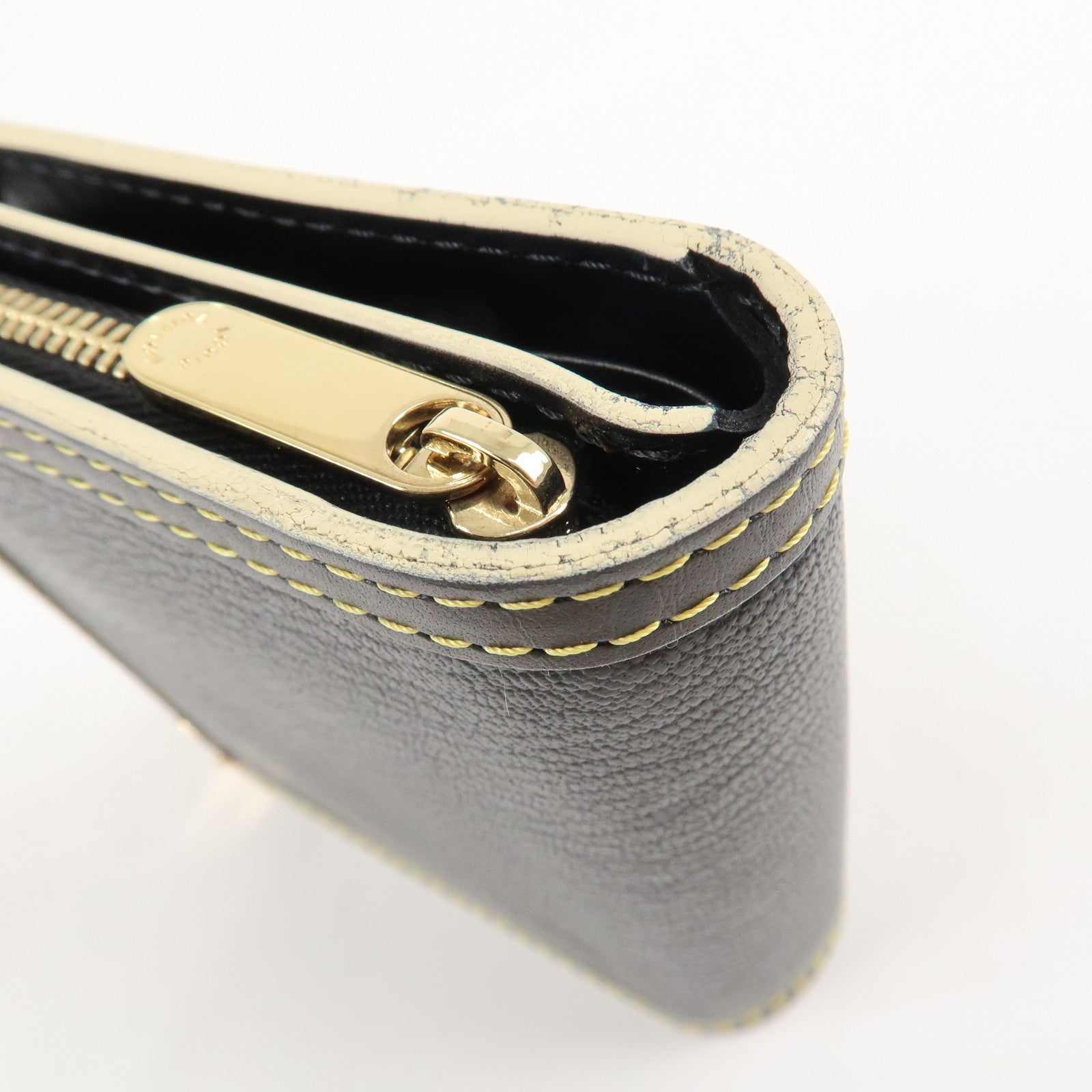 Louis Vuitton Suhali Compact Zip Bi-fold Wallet Noir M91828 Used