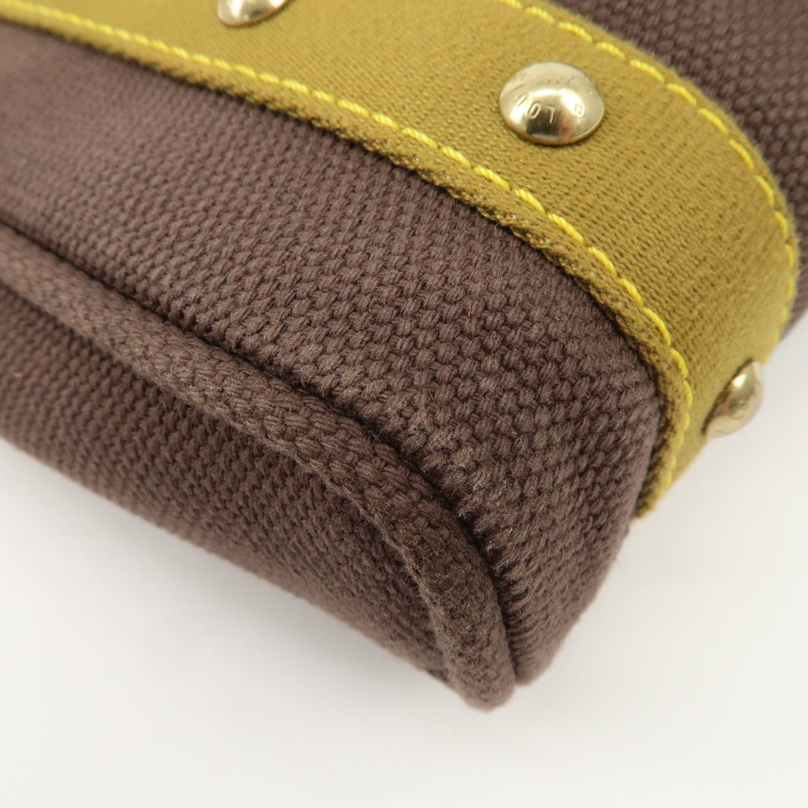 Louis Vuitton Antigua Cabas PM Tote Bag Khaki Antigua M40089 Used