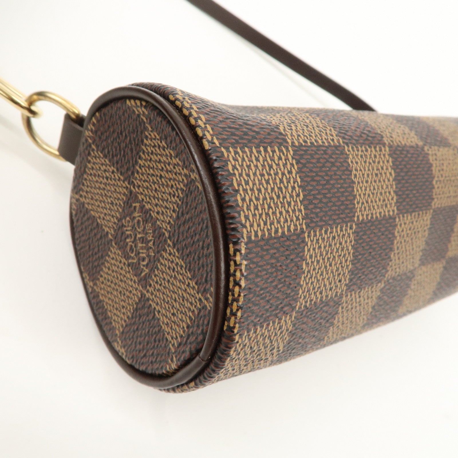Louis Vuitton Damier Ebene Pouch for Papillon Bag Brown Used
