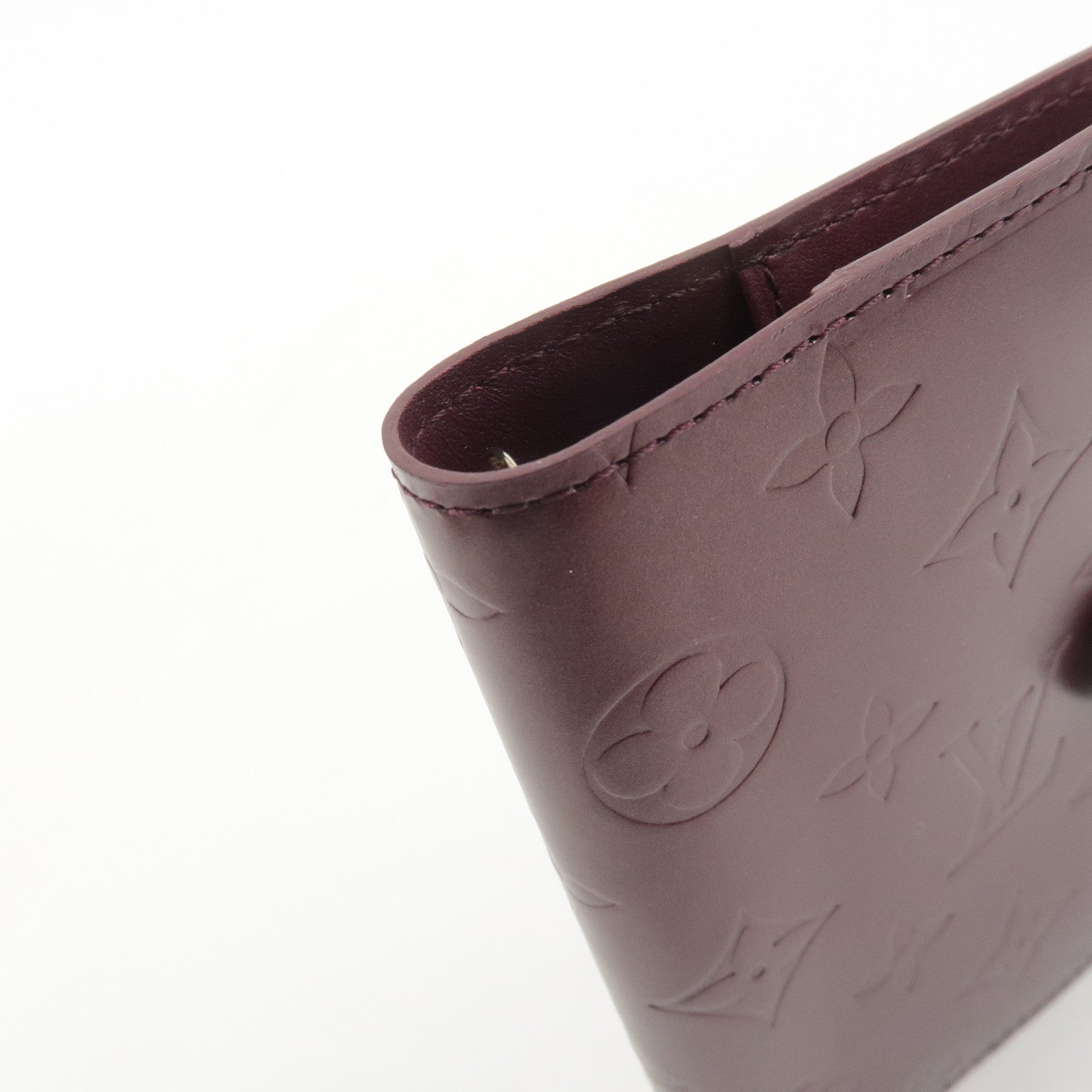 Louis Vuitton Monogram Matt Agenda PM Planner Cover Violet R20936 Used
