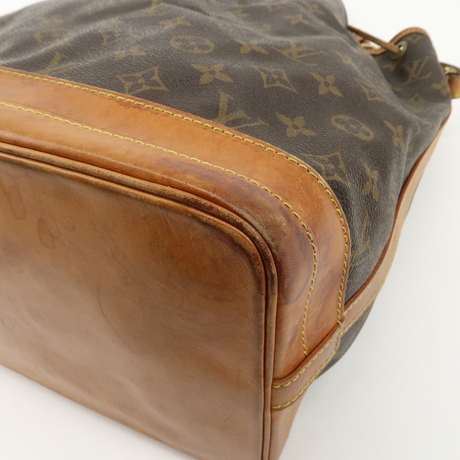 Louis Vuitton Monogram Noe Shoulder Bag Hand Bag Brown M42224 Used