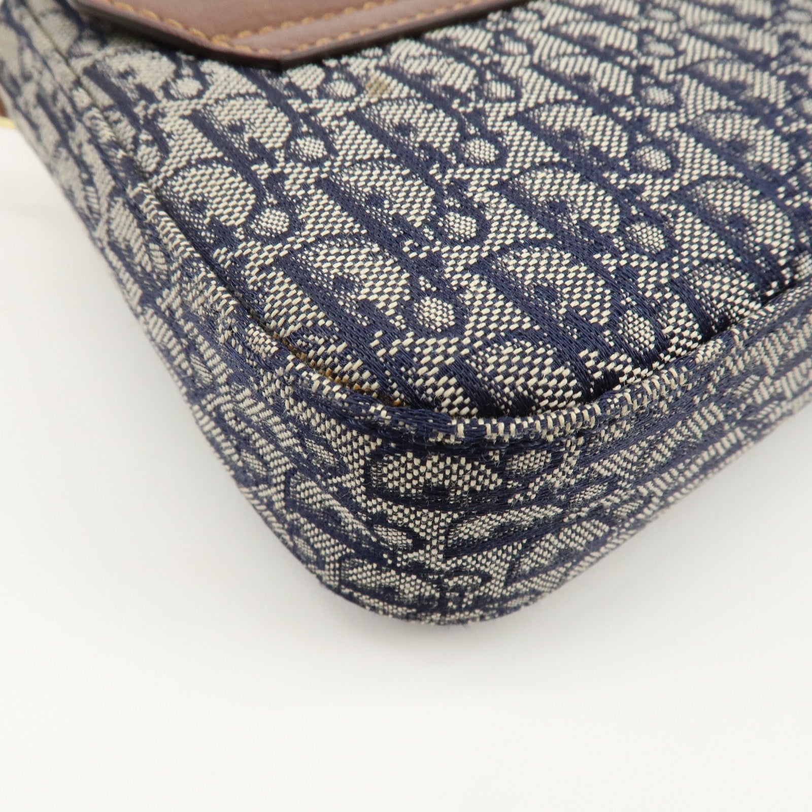 Christian Dior Trotter Street Chic Canvas Leather Shoulder Bag Used