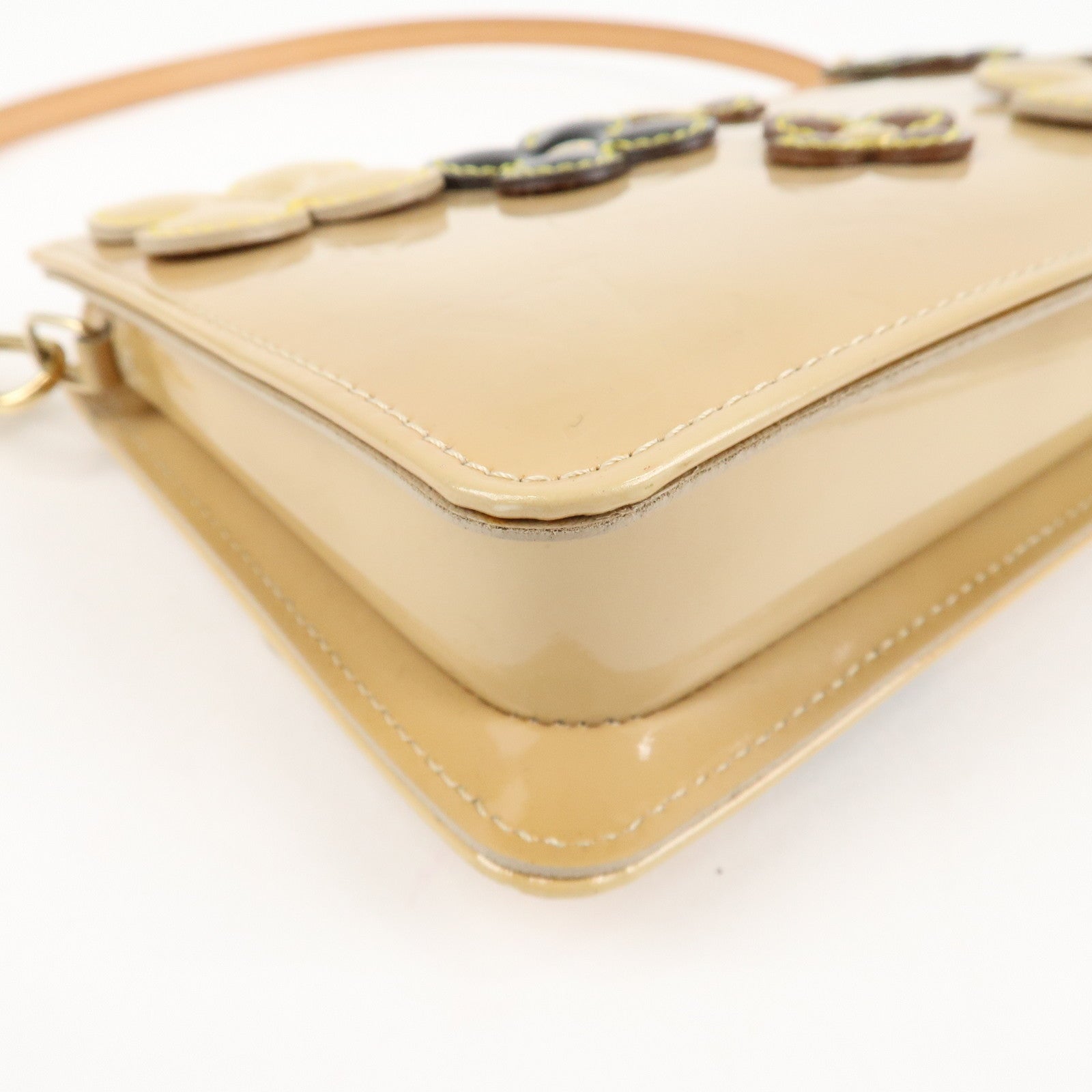 Louis Vuitton Monogram Vernis Flower Lexington Hand Bag M92246 Used